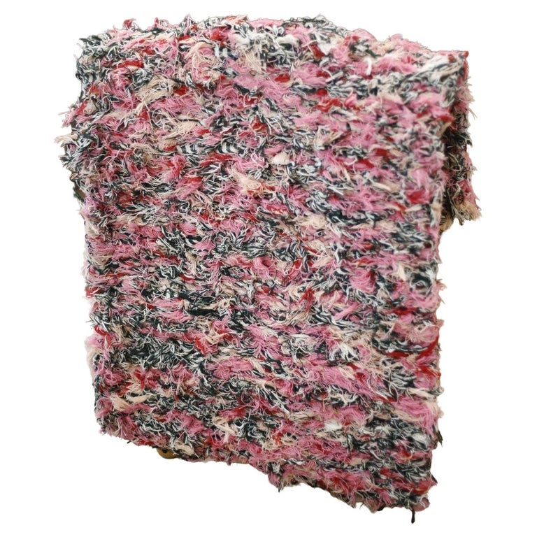 British Made Selvedge Tufted Rug, Pink For Sale at 1stDibs