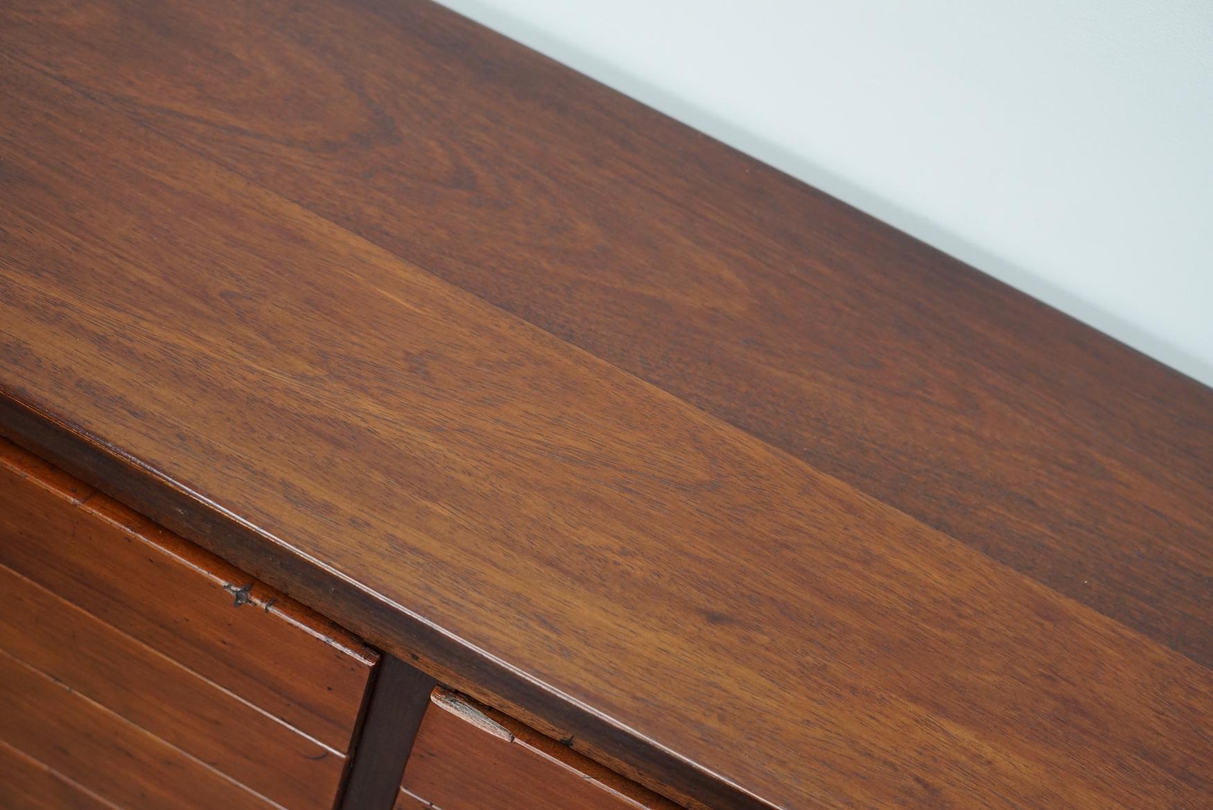 British Mahogany Apothecary Cabinet or Bank of Drawers, 1930s 5