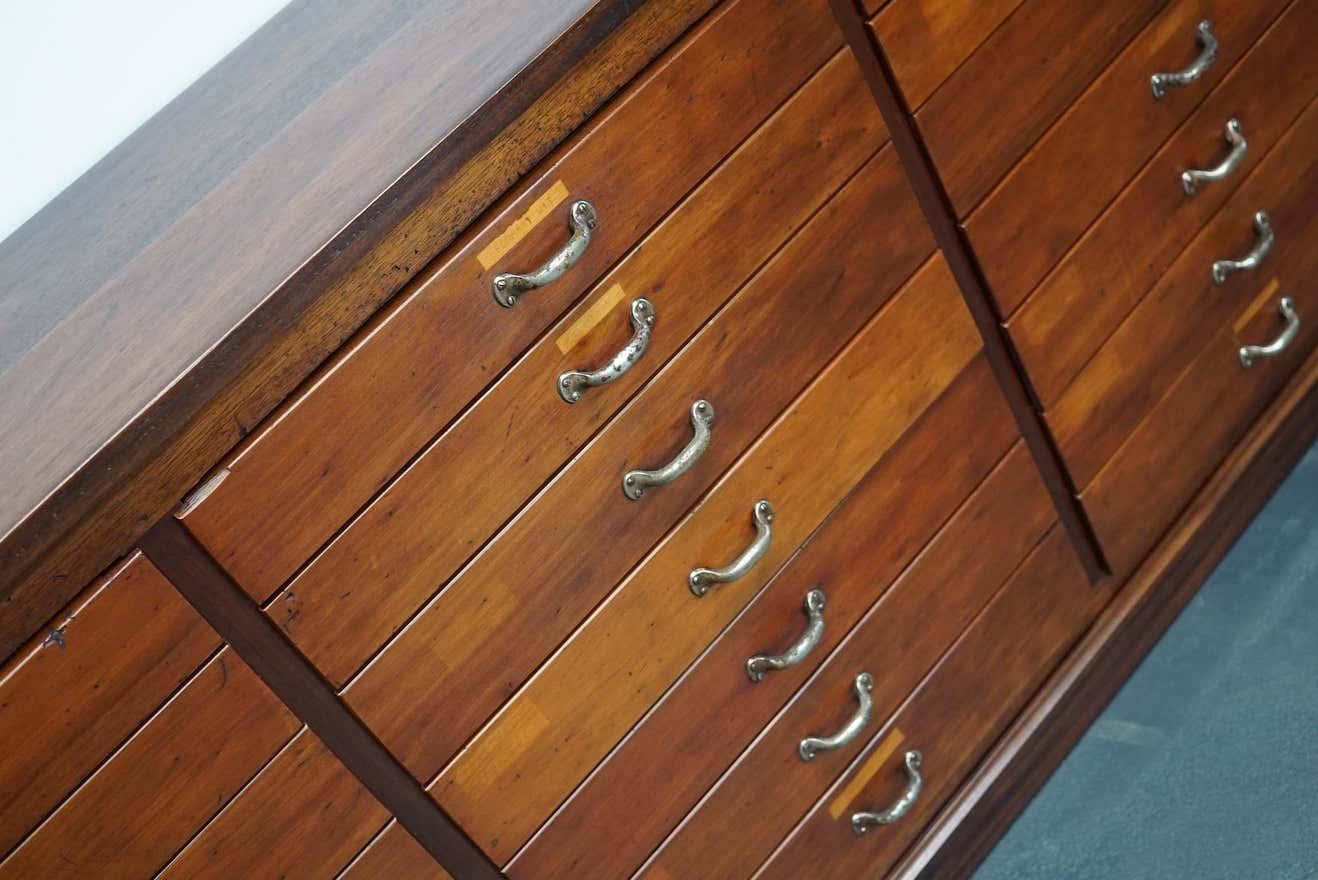 British Mahogany Apothecary Cabinet or Bank of Drawers, 1930s For Sale 7