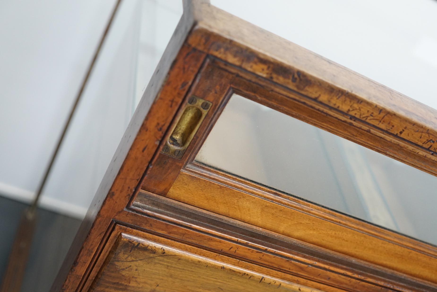 British Mahogany Haberdashery Cabinet or Shop Counter, 1930s 5