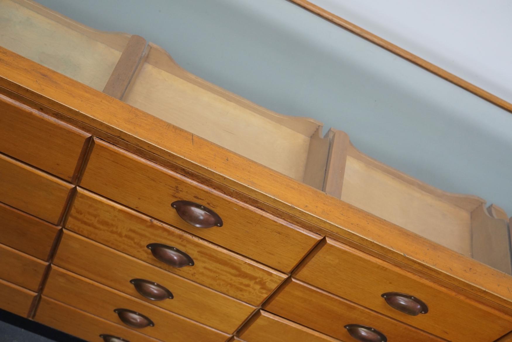 British Maple Haberdashery Cabinet or Shop Counter, 1930s 1