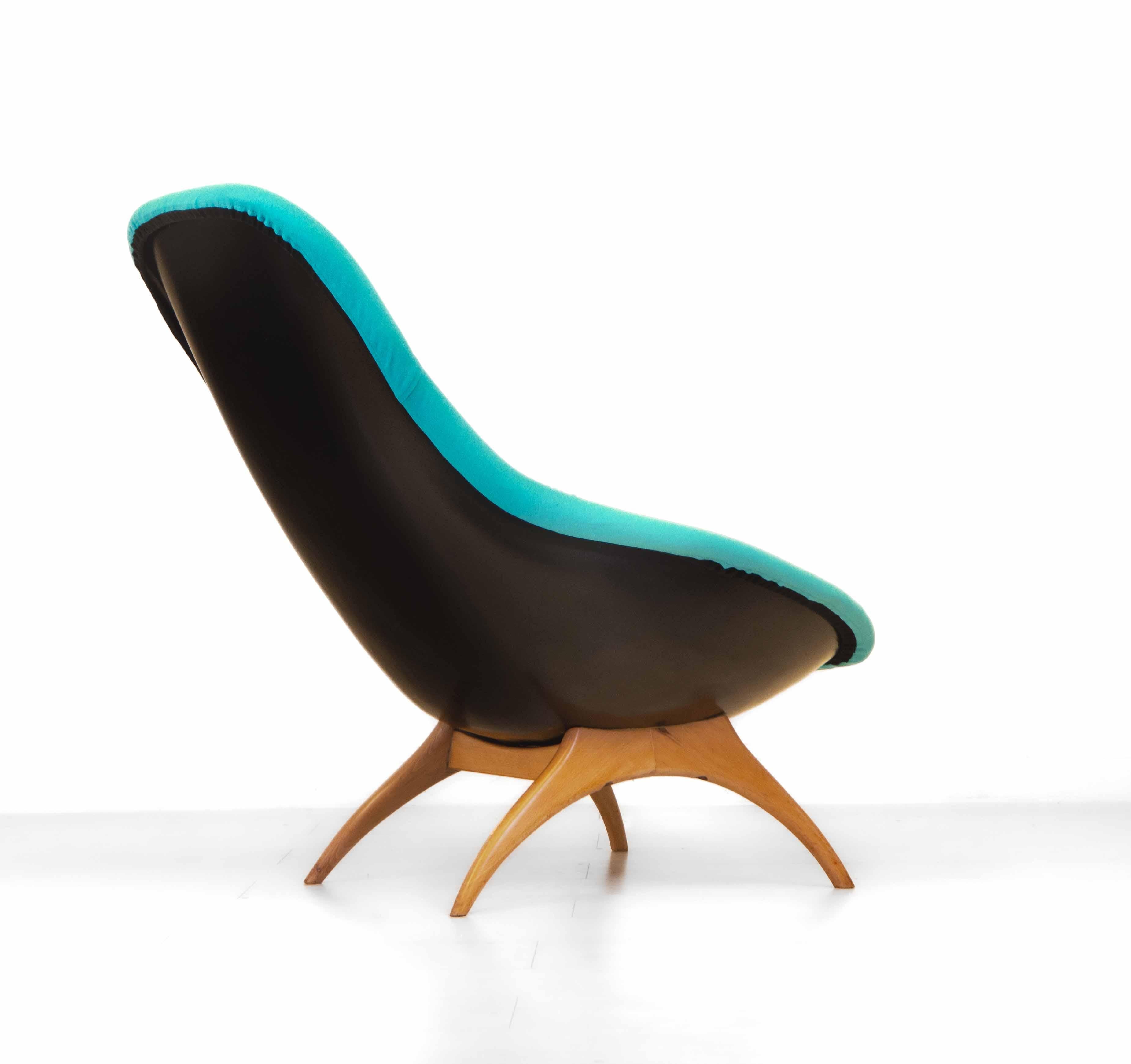 Mid-Century Modern British Midcentury 1960s Lurashell Lounge Chair 1 For Sale
