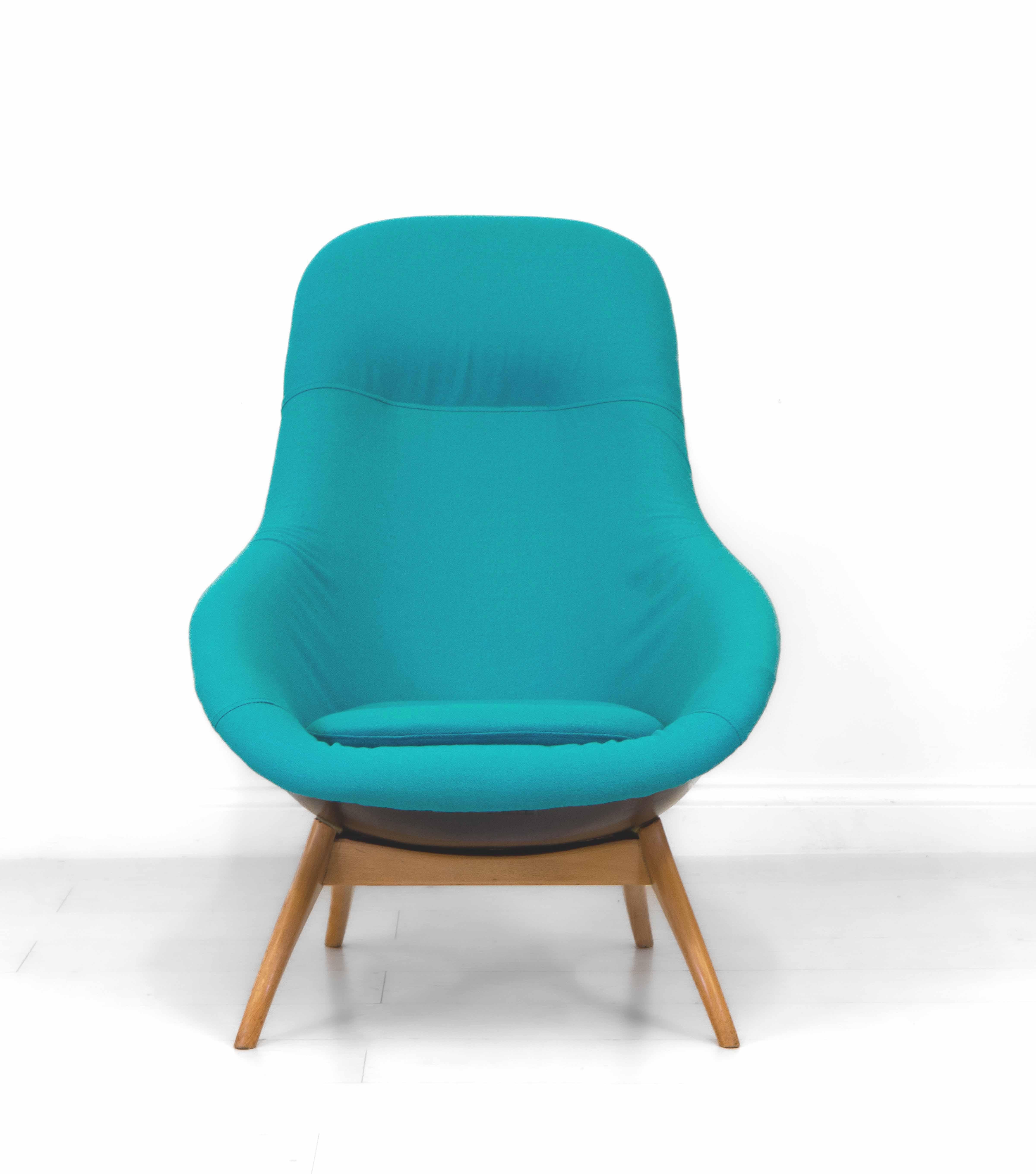 British Midcentury 1960s Lurashell Lounge Chair 1 In Good Condition For Sale In Norwich, GB