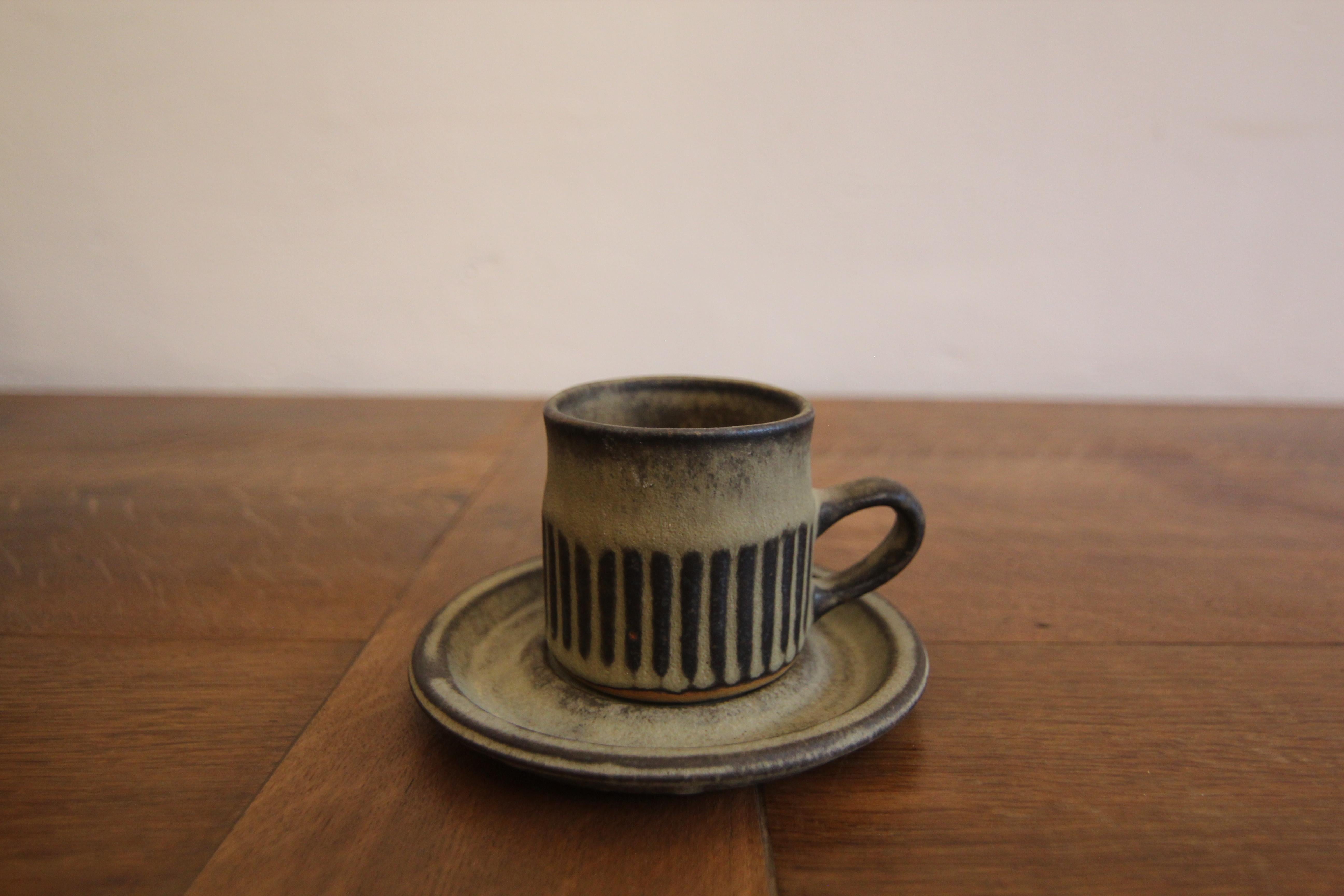 British Mid-Century Brutalism Tremar Pottery Tea Set 6
