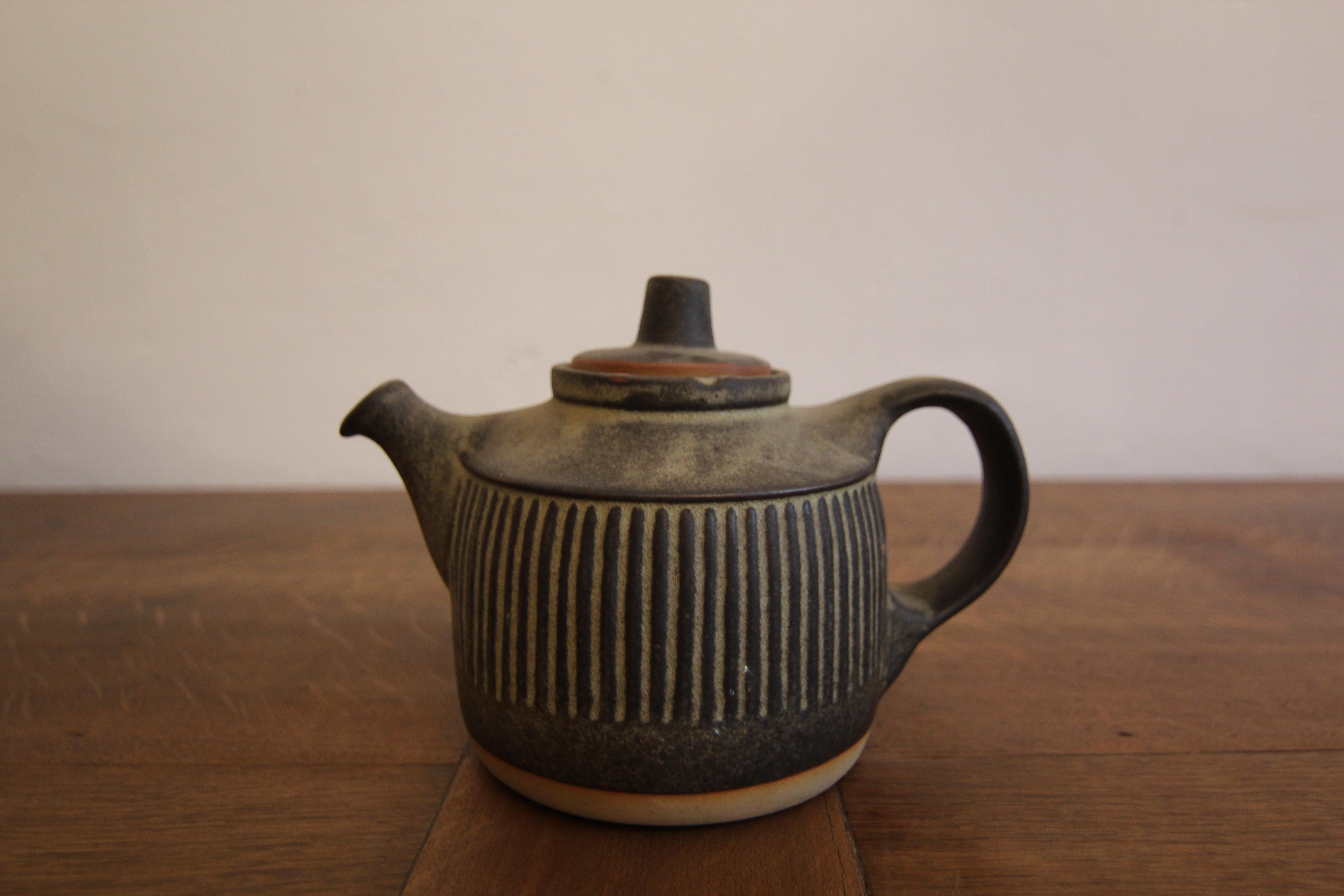 British Mid-Century Brutalism Tremar Pottery Tea Set 8