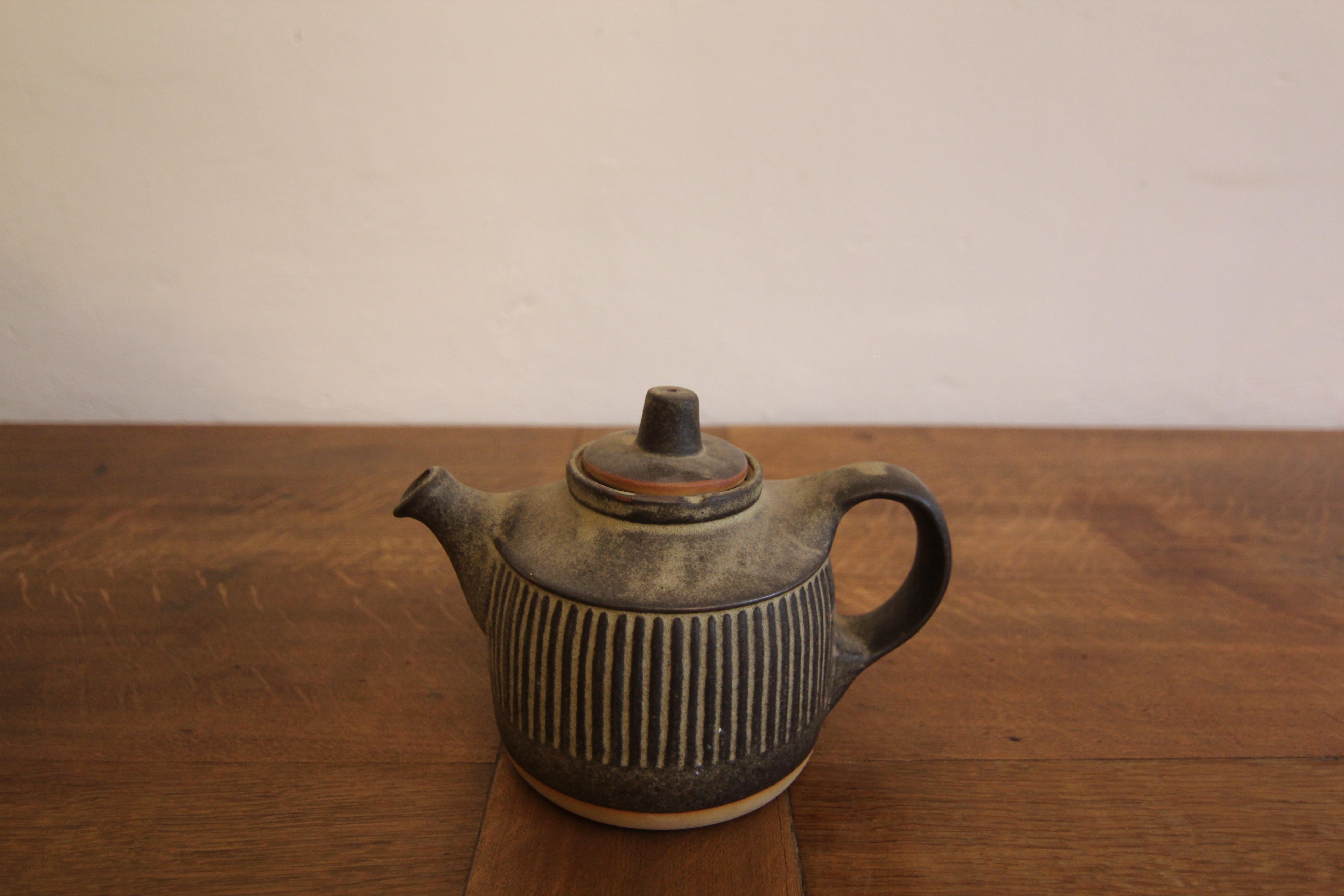 British Mid-Century Brutalism Tremar Pottery Tea Set 9