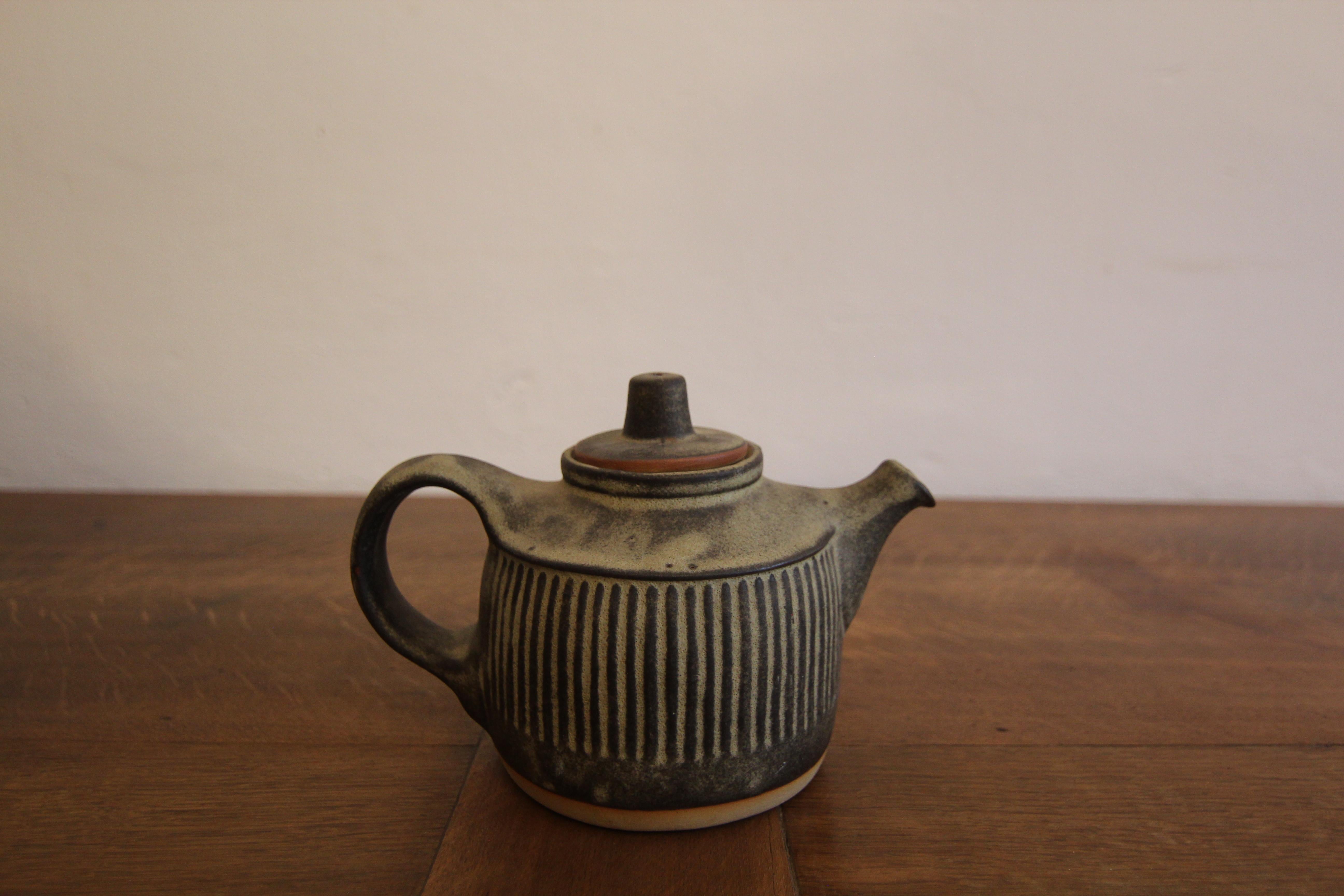 British Mid-Century Brutalism Tremar Pottery Tea Set 11