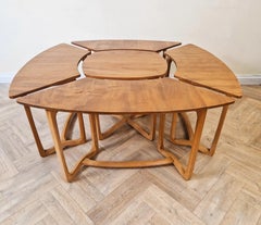 British Mid-Century Ercol Model 450 Solid Elm Supper Table