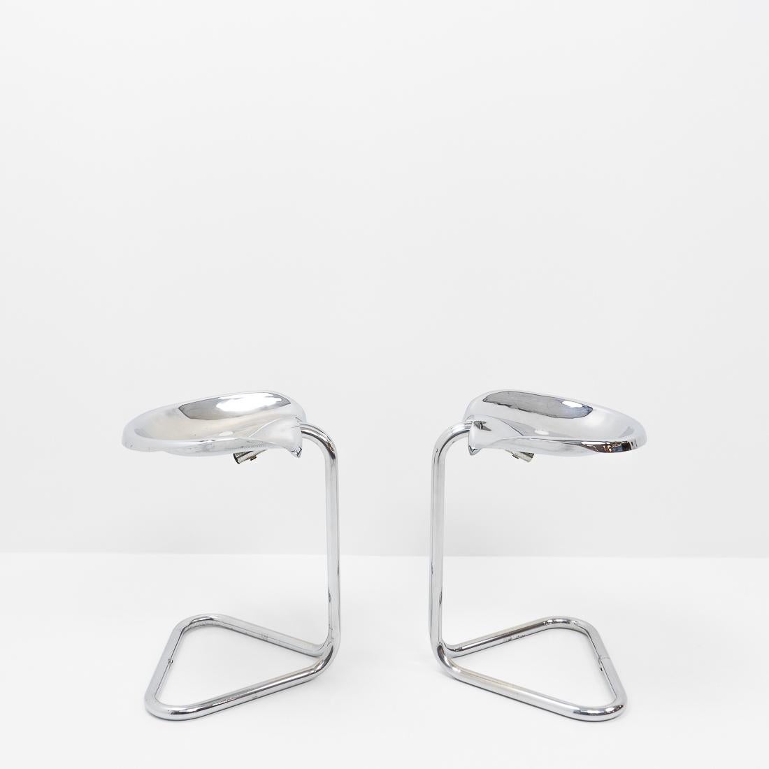 Mid-20th Century British Mid-Century Modern Pair of Tractor Stools by Rodney Kinsman, 1960s For Sale