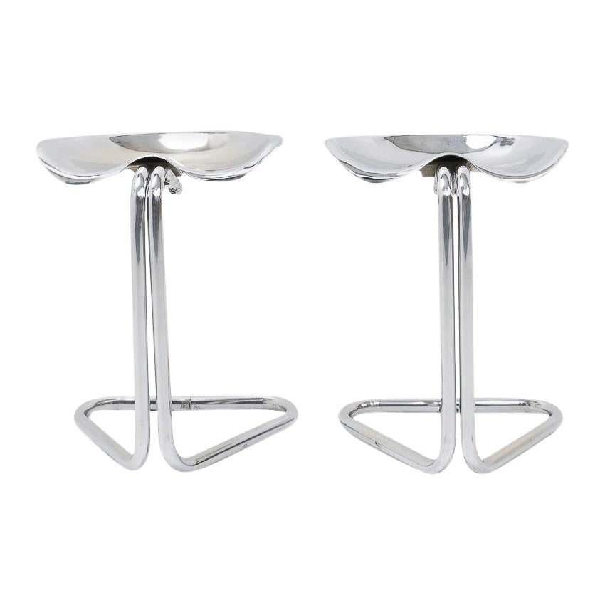 British Mid-Century Modern Pair of Tractor Stools by Rodney Kinsman, 1960s