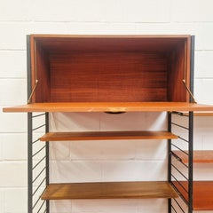 British Mid-Century Staples Ladderax Two-Bay Modular Teak Sideboard Unit