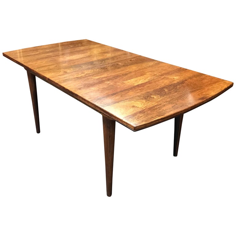 British Midcentury Extending Rosewood Dining Table by Alfred Cox For Sale