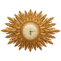 Retro British Midcentury Jentnor Starburst Electric Clock