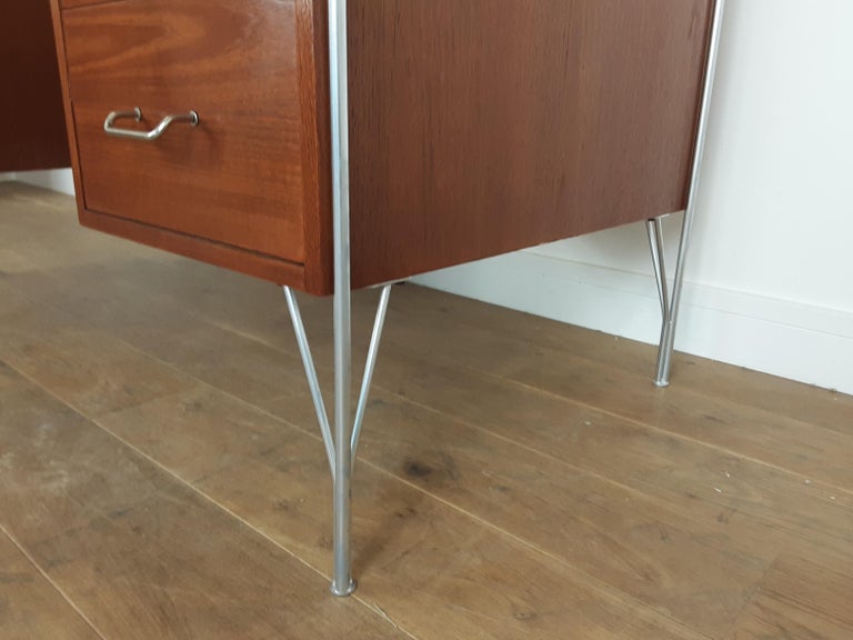 British Midcentury Teak Desk Designed by John and Sylvia Reid for Stag