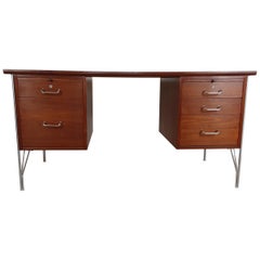 British Midcentury Teak Desk Designed by John and Sylvia Reid for Stag Furniture