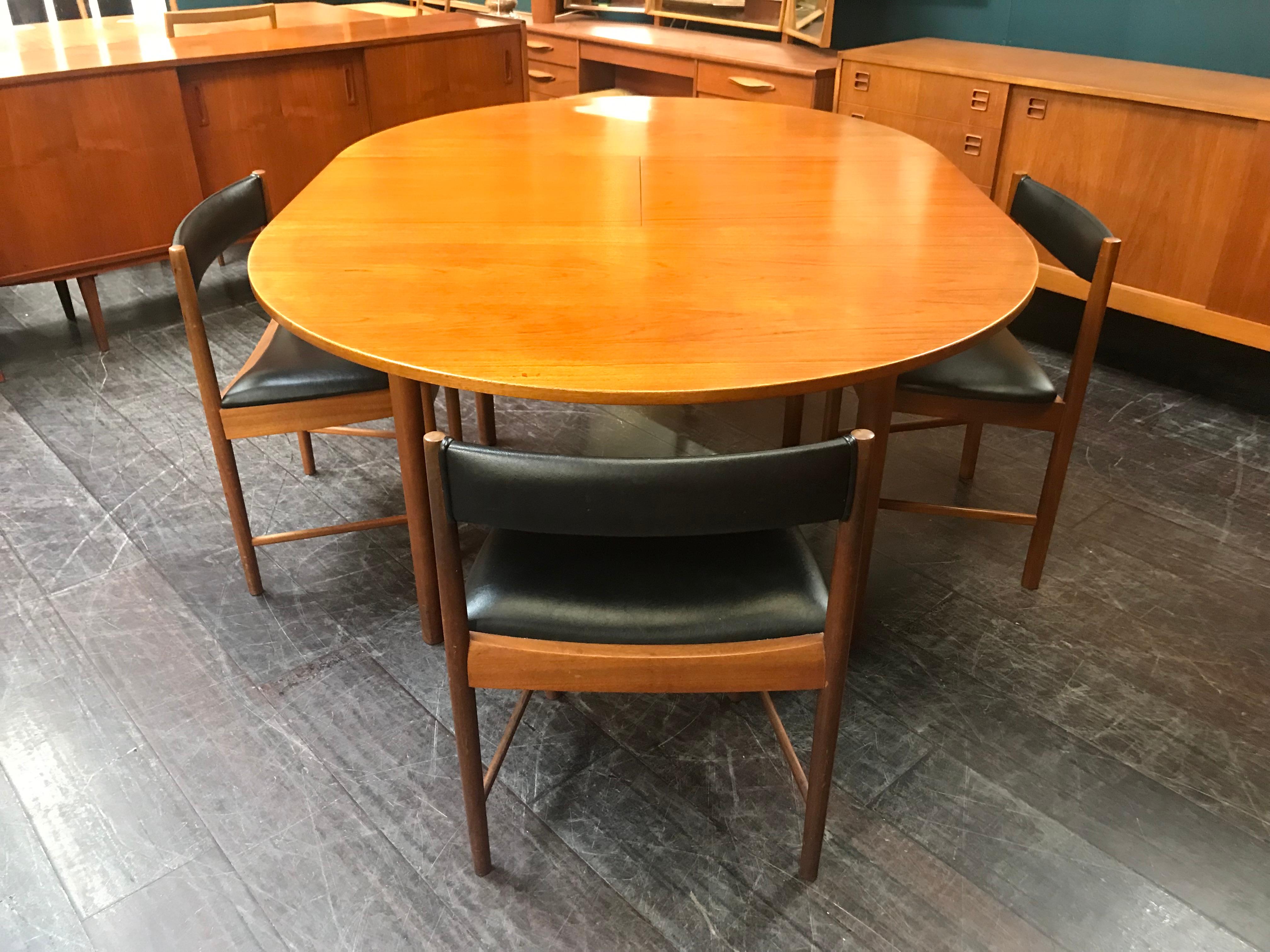 British Midcentury Teak Dining Set by Tom Robertson for A. H. McIntosh 4