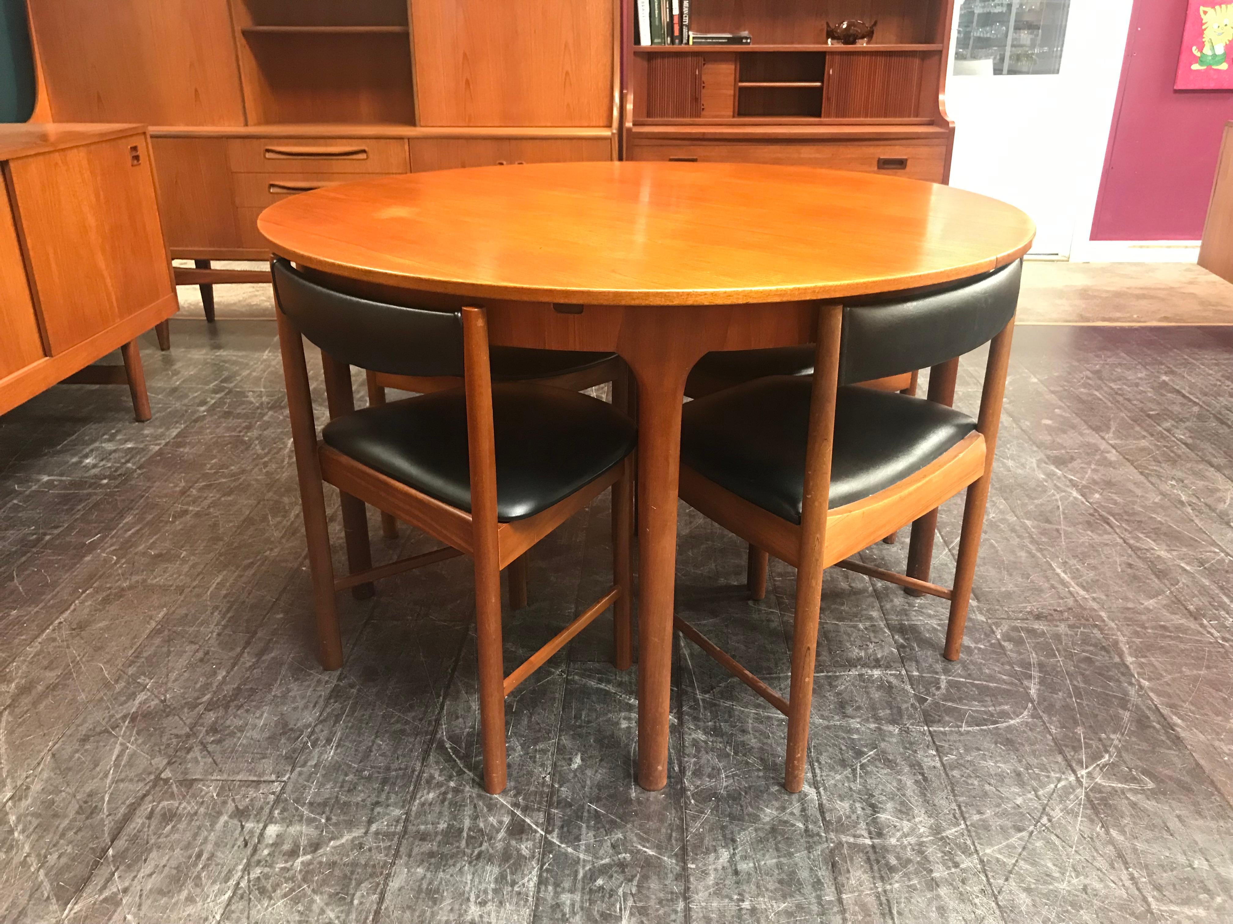 Scottish British Midcentury Teak Dining Set by Tom Robertson for A. H. McIntosh