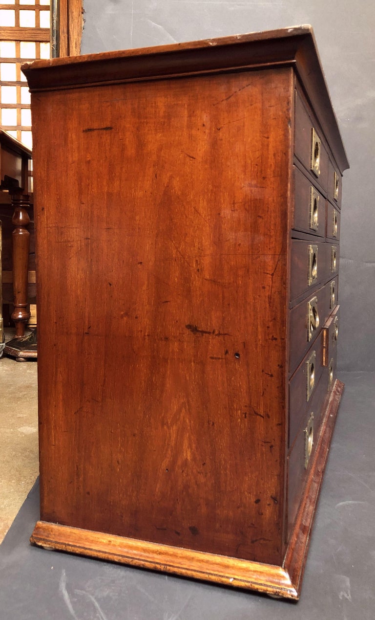 British Military Campaign Flight of Drawers with Brass Hardware at 1stDibs