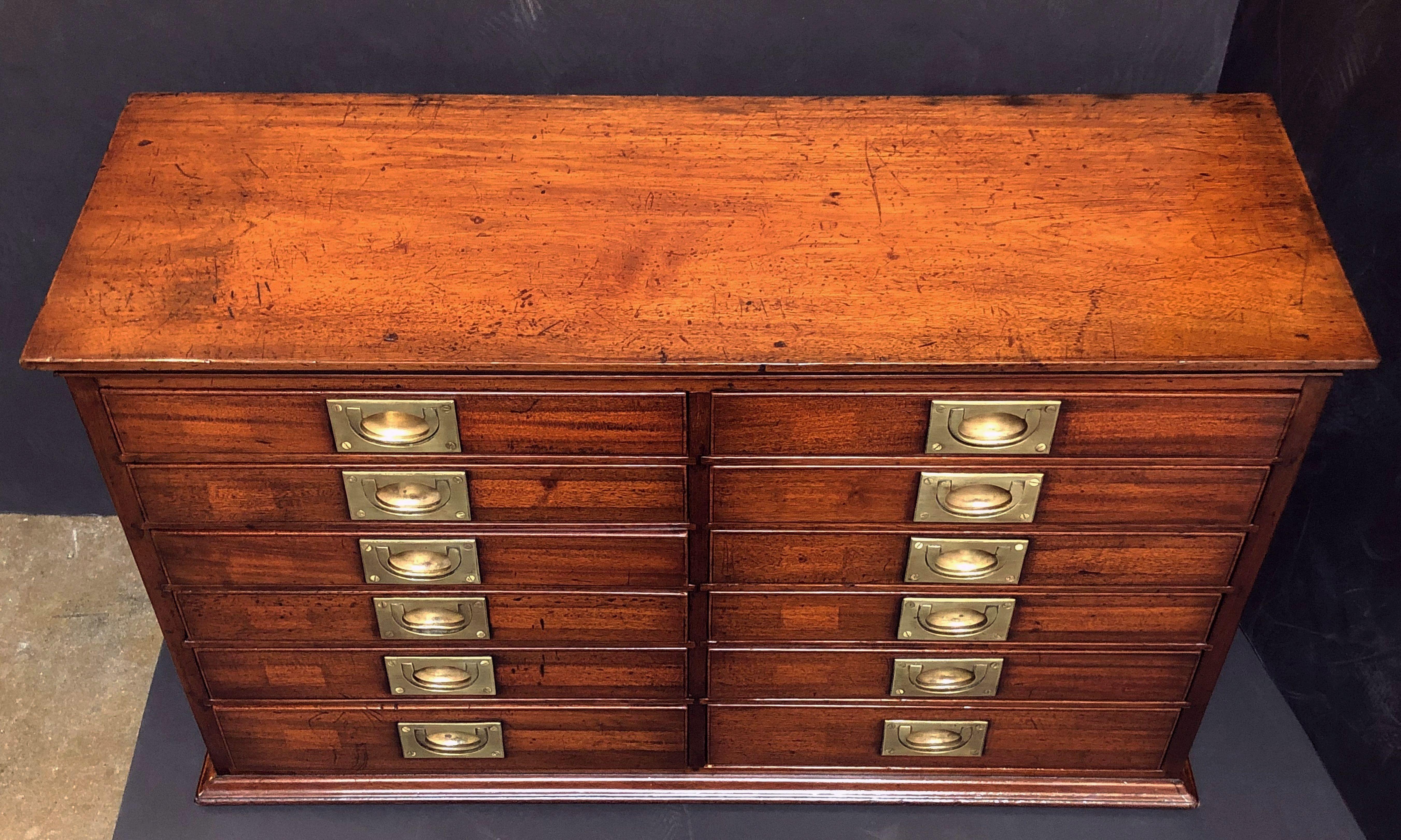 British Military Campaign Flight of Drawers with Brass Hardware 2