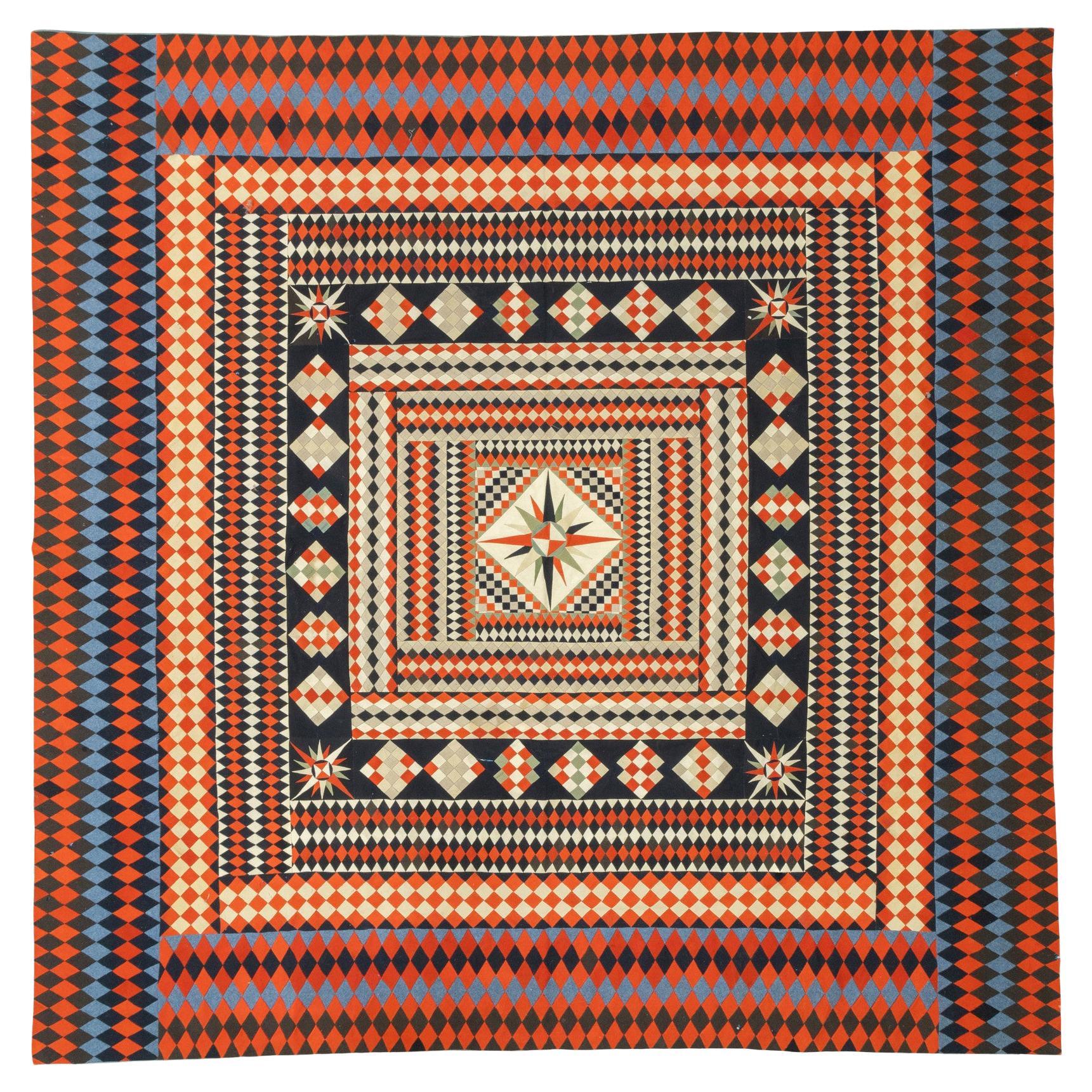 British Military Intarsia Quilt