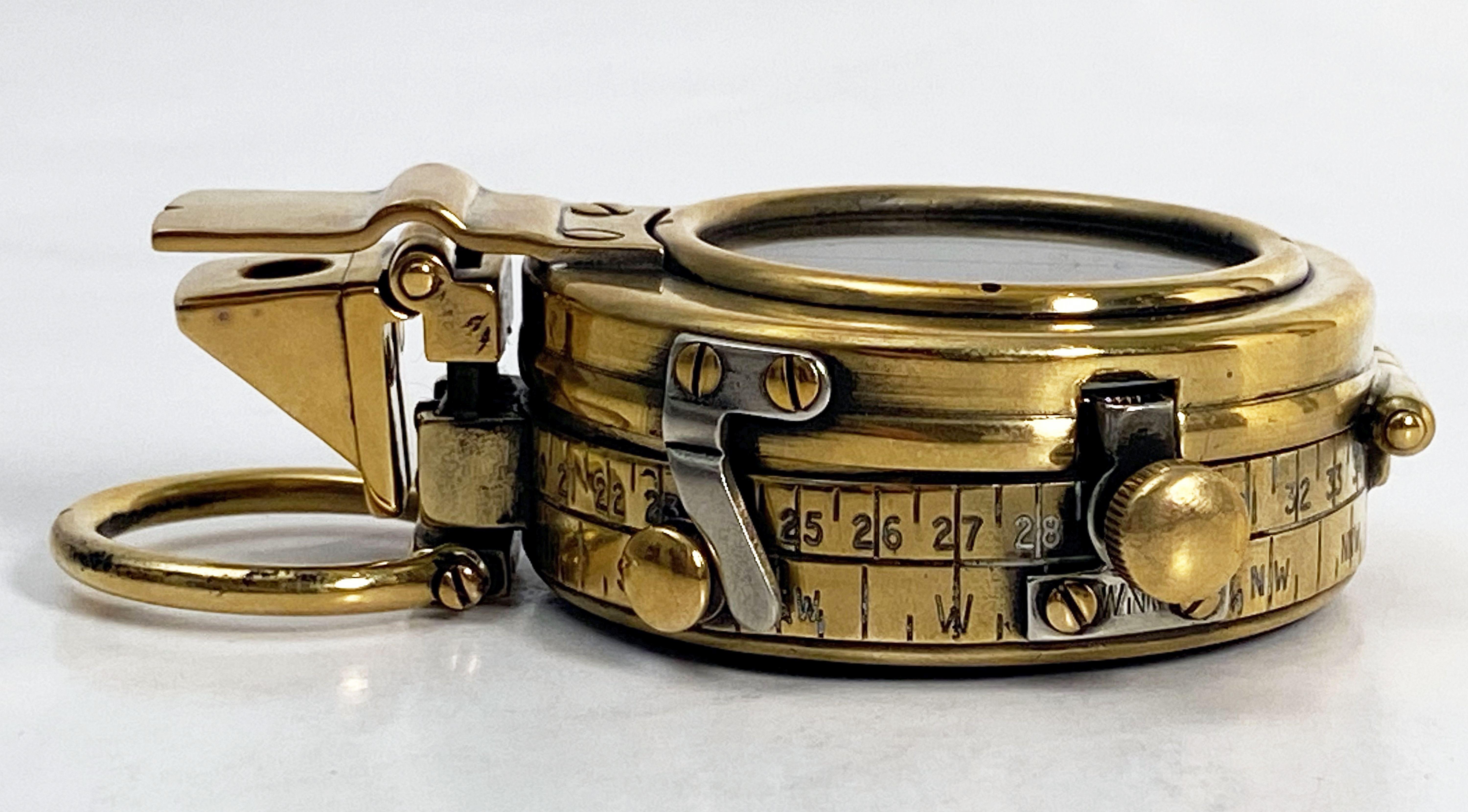 British Military Marching Compass of Brass by Glauser of London, circa 1939 6