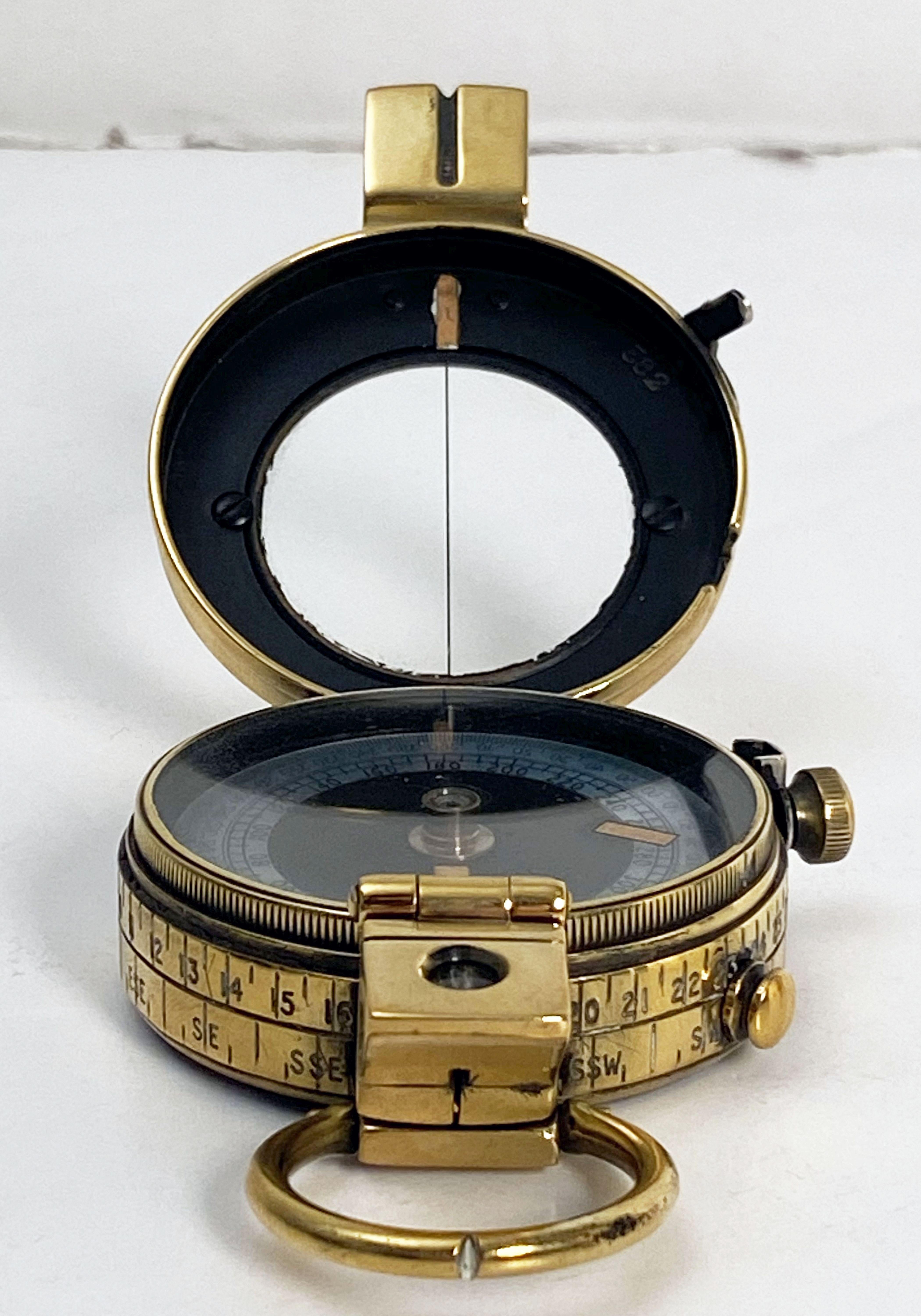 brass military compass