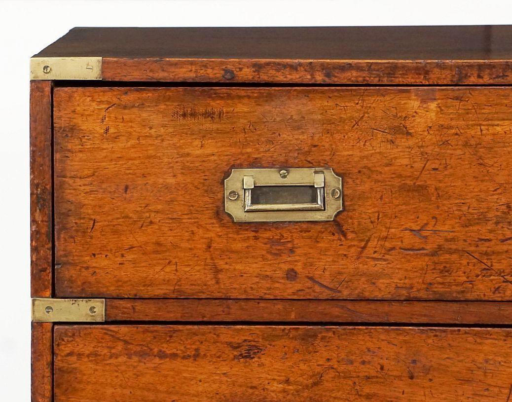 British Military Officer's Campaign Chest or Dresser of Brass-Bound Mahogany 4