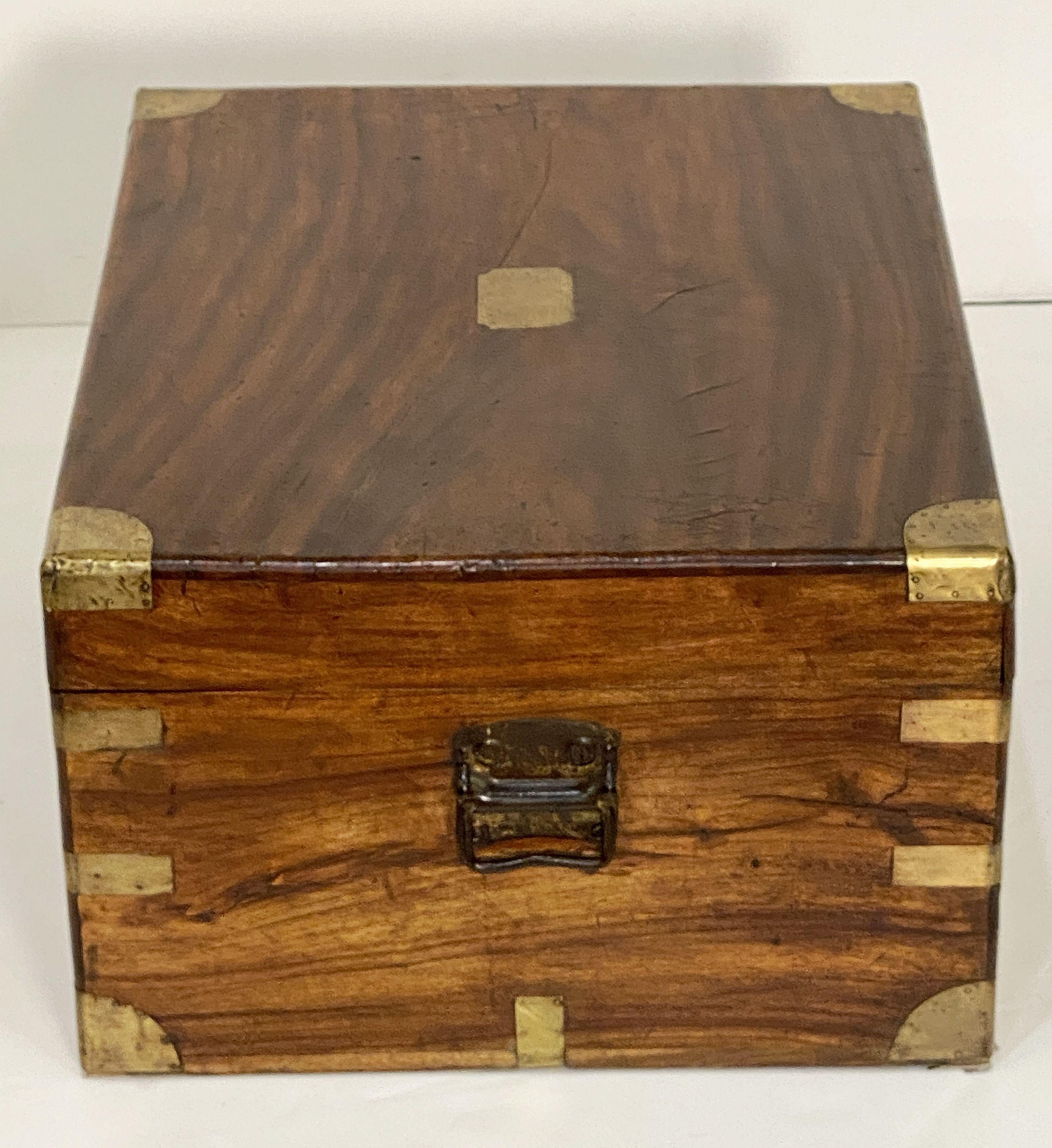 British Military Officer's Campaign Trunk of Brass-Bound Camphor 5