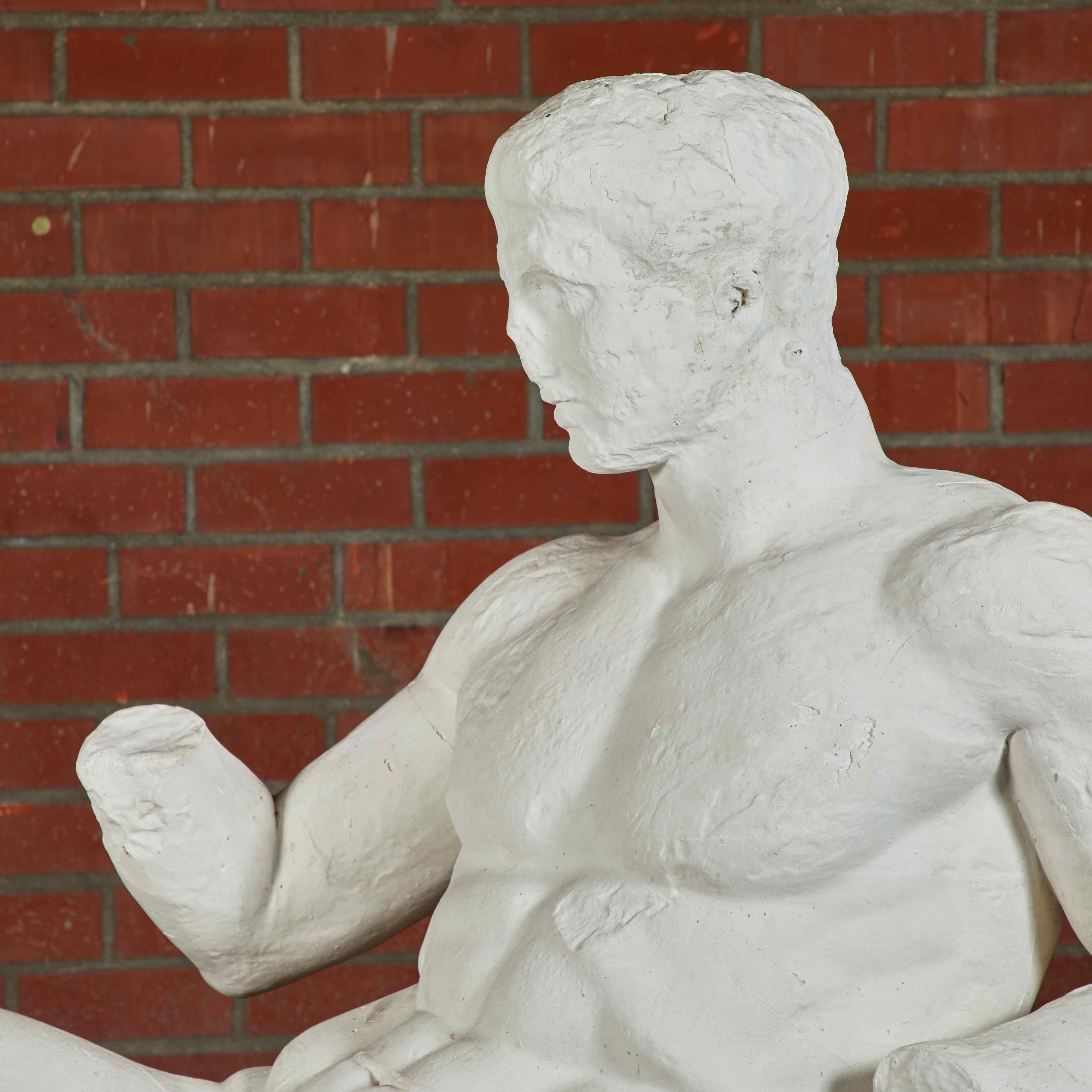 Classical Greek British Museum Plaster Cast of Young Dionysus from East Pediment of Parthenon