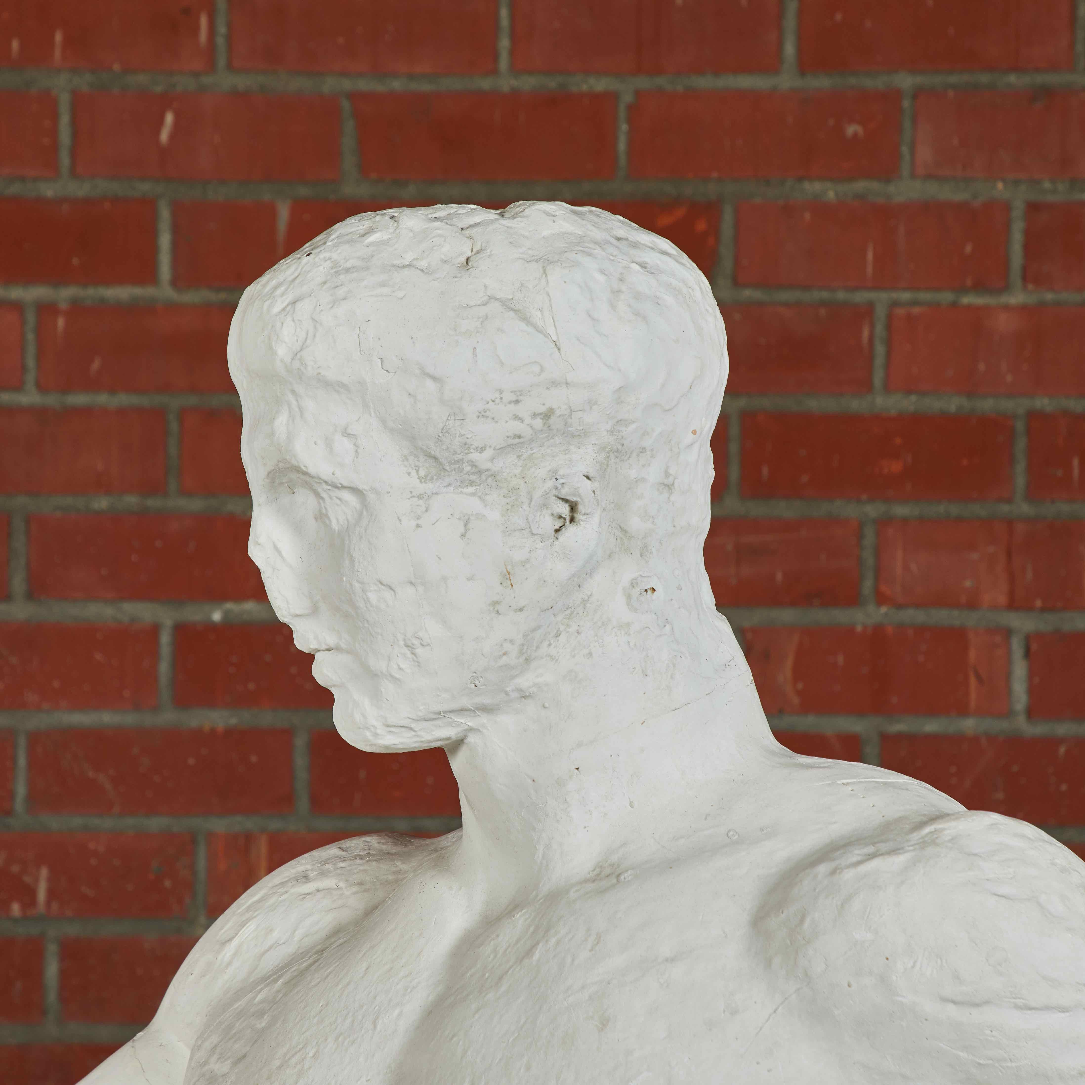 English British Museum Plaster Cast of Young Dionysus from East Pediment of Parthenon