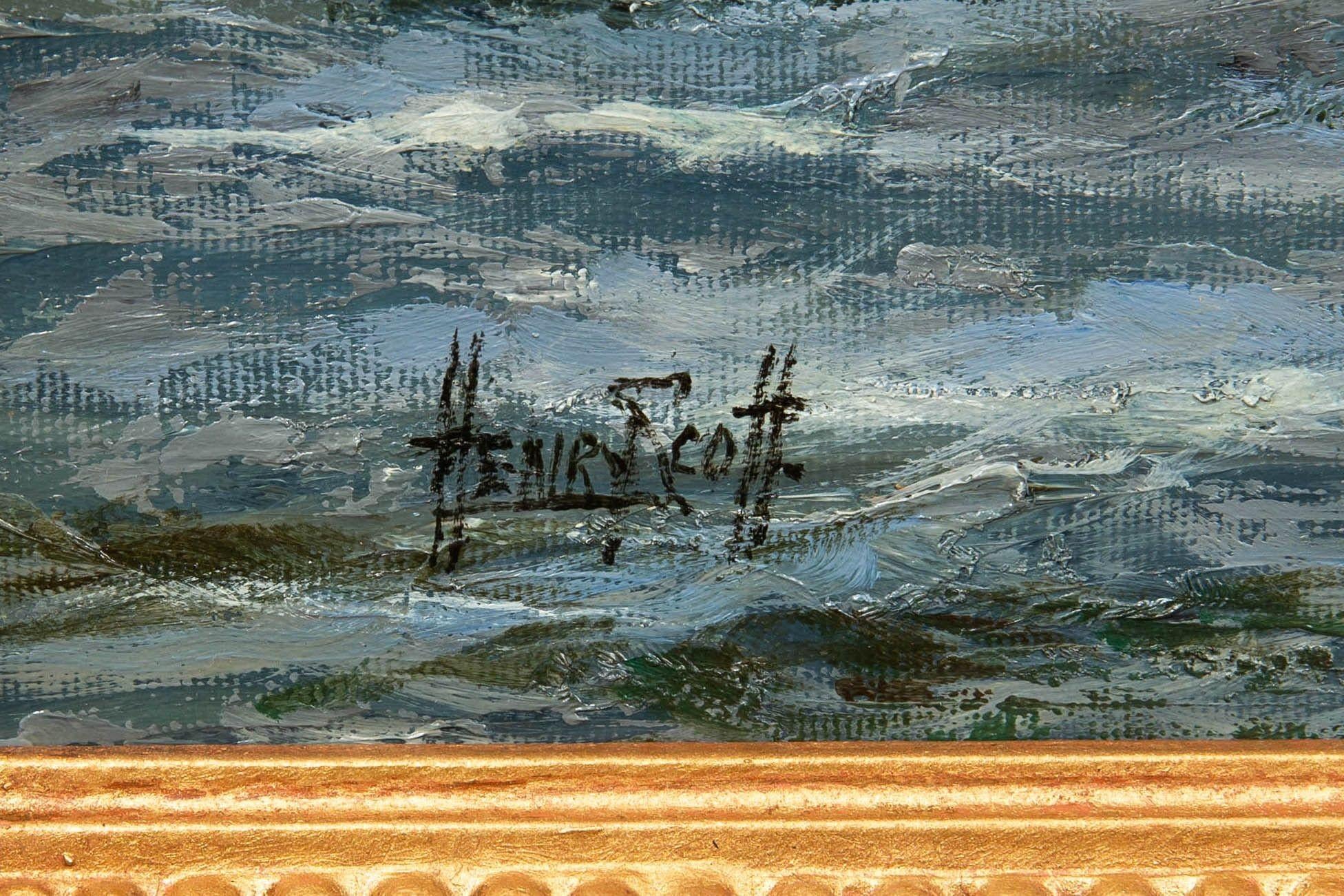 British Nautical Maritime Oil Painting “Moonglow - Foochow” by Henry Scott 8