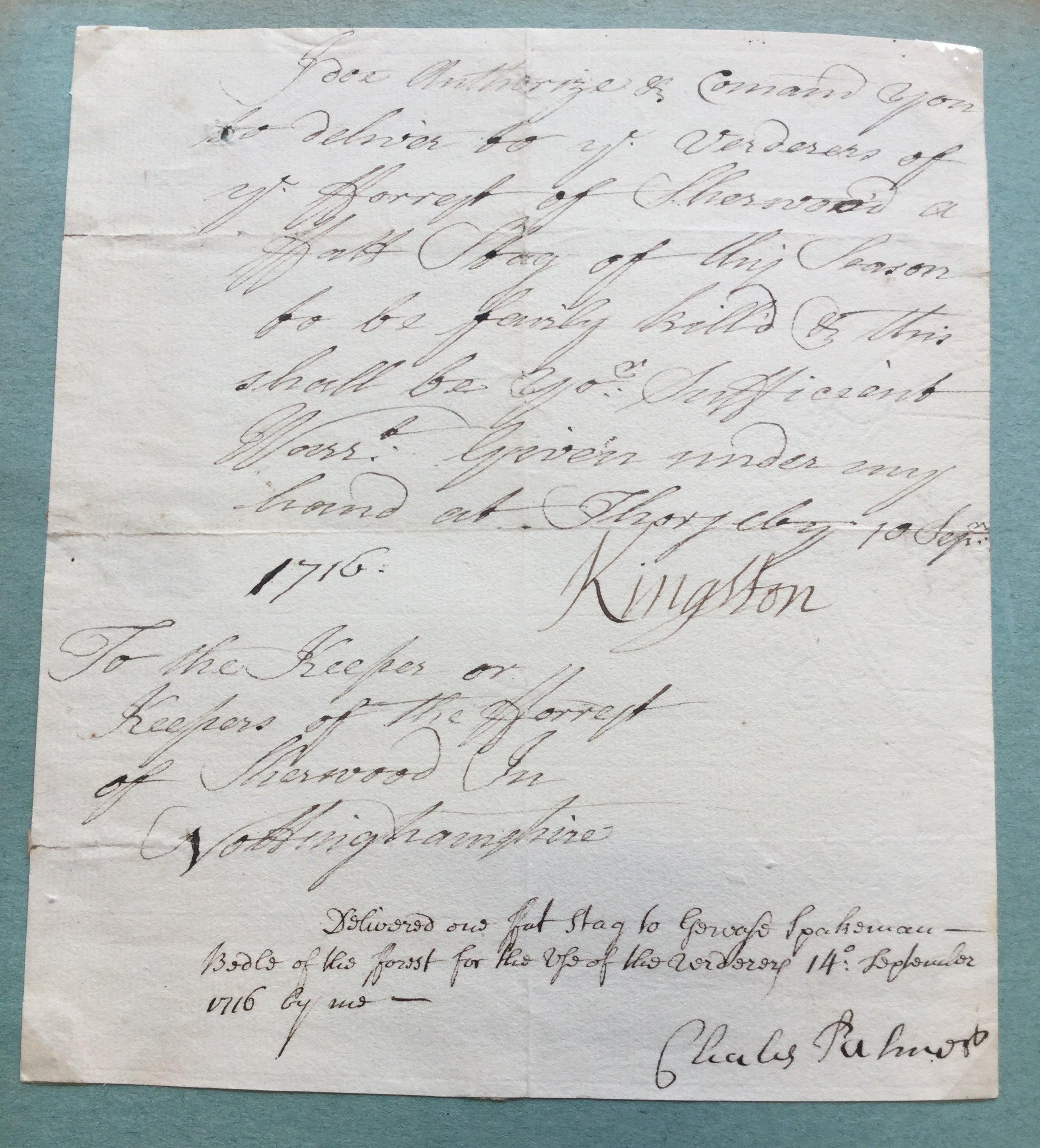 Historische Autographen und Briefe des britischen Adels (18. Jahrhundert und früher) im Angebot