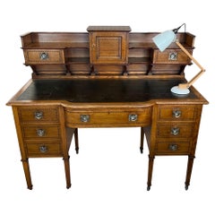 Antique British Oak Arts and Crafts Desk