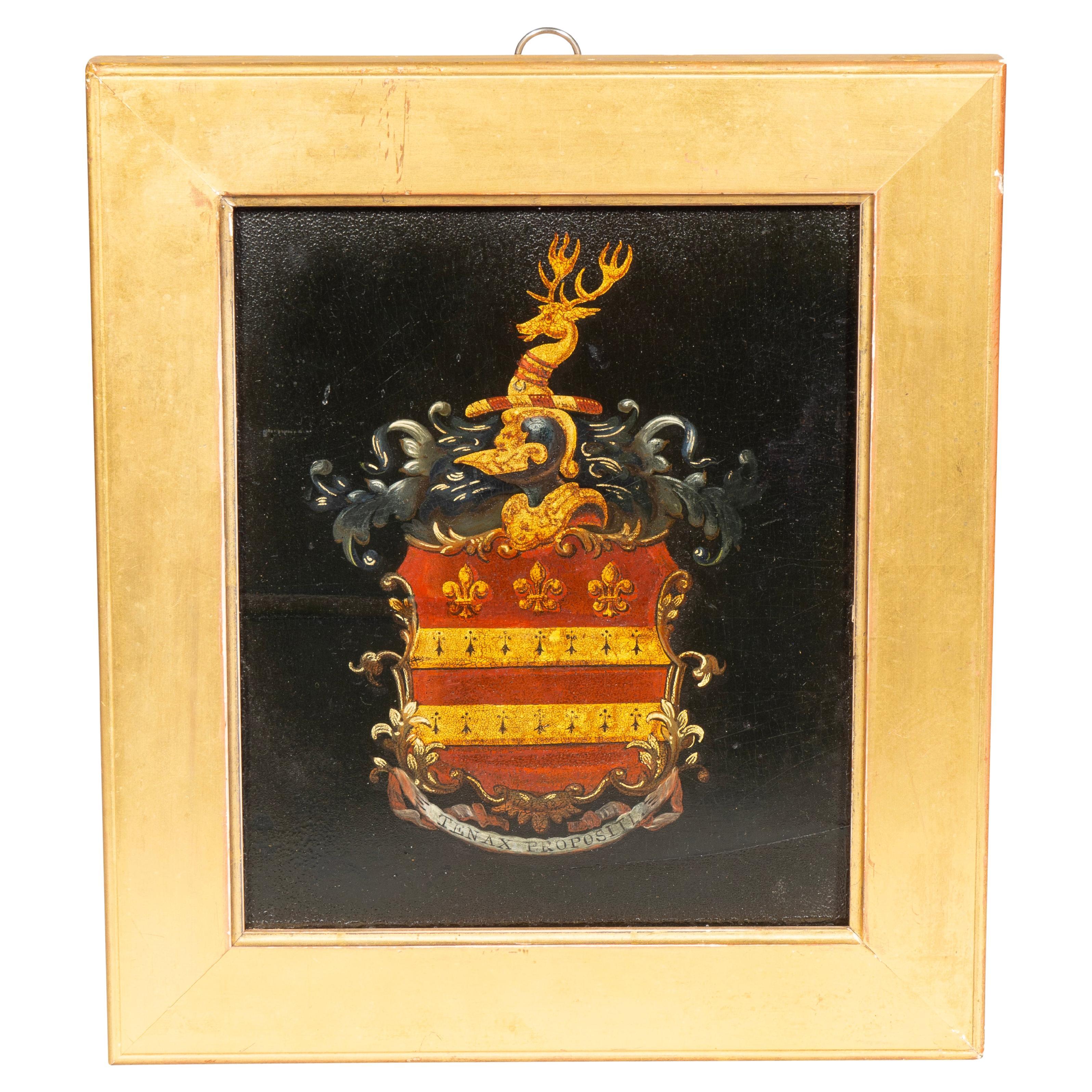 British Painted Coat Of Arms