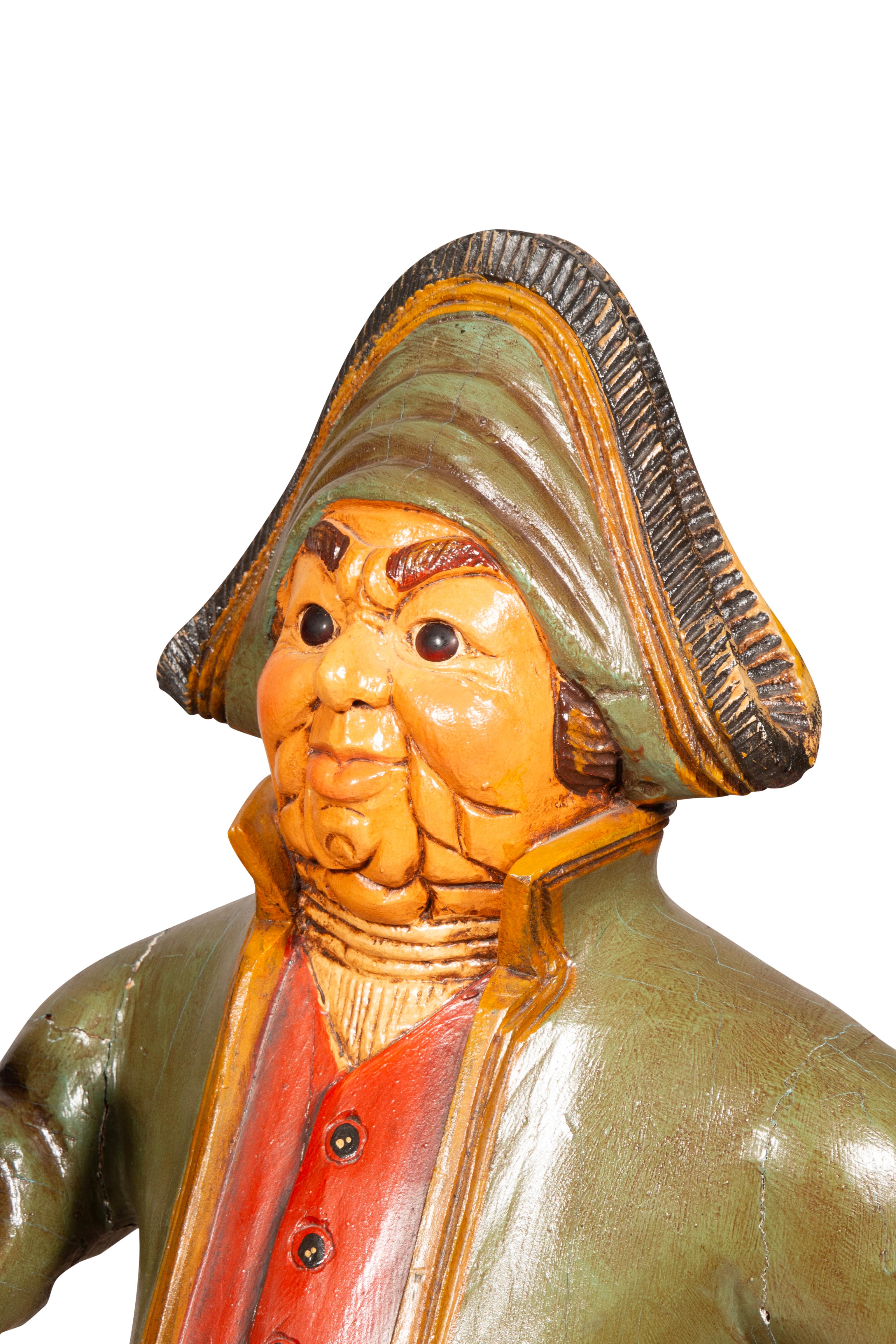 British Painted Wood Figure Of The Town Crier 2