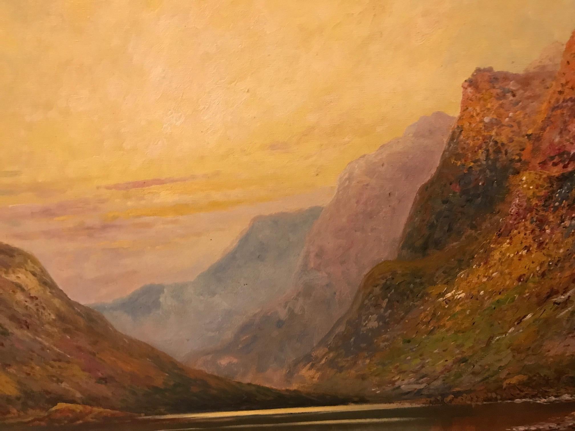 Scottish Highland Scenery, prob. Glen Affric, G. Findlay, 20th Century For Sale 5