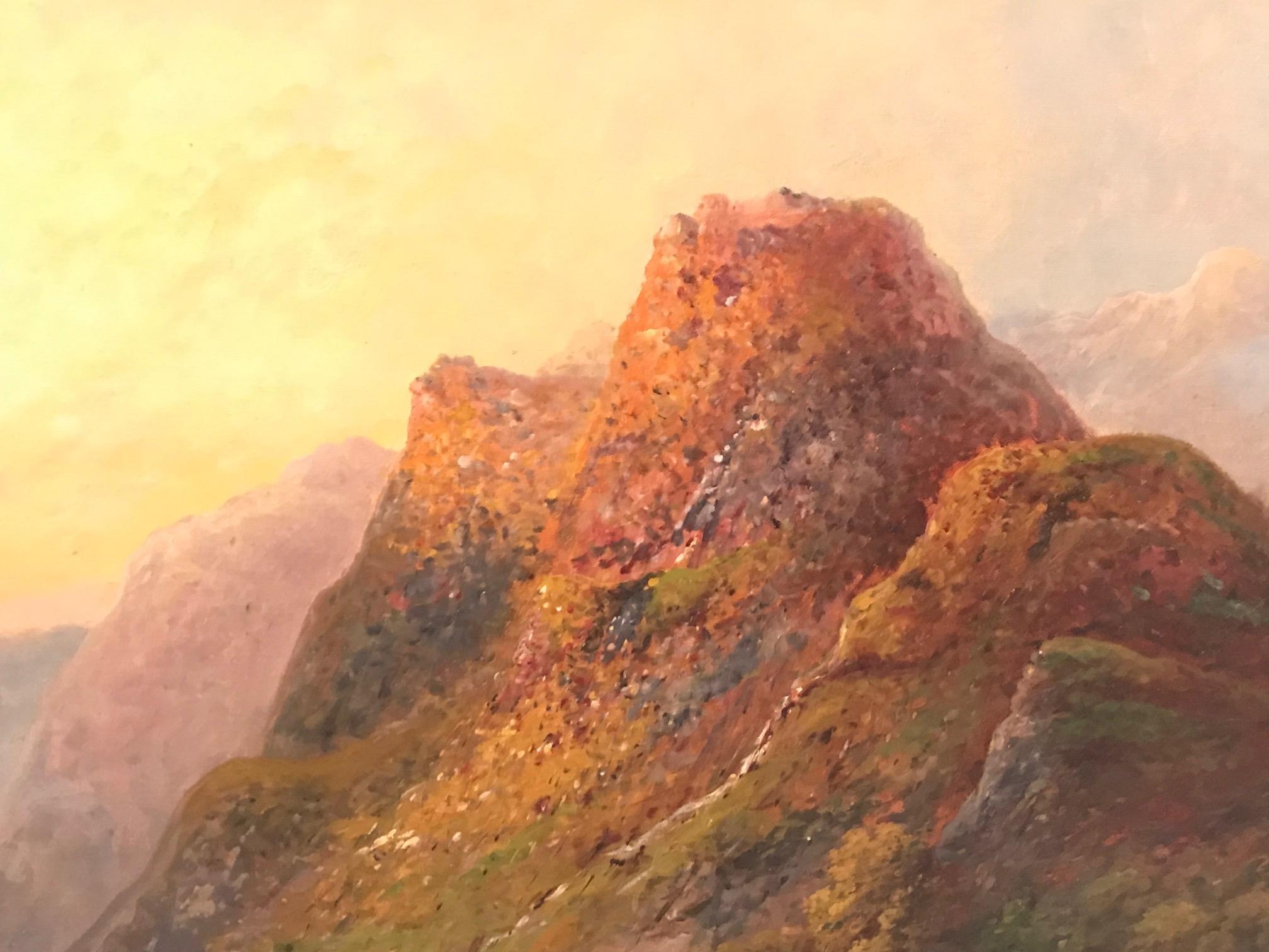 Scottish Highland Scenery, prob. Glen Affric, G. Findlay, 20th Century For Sale 1