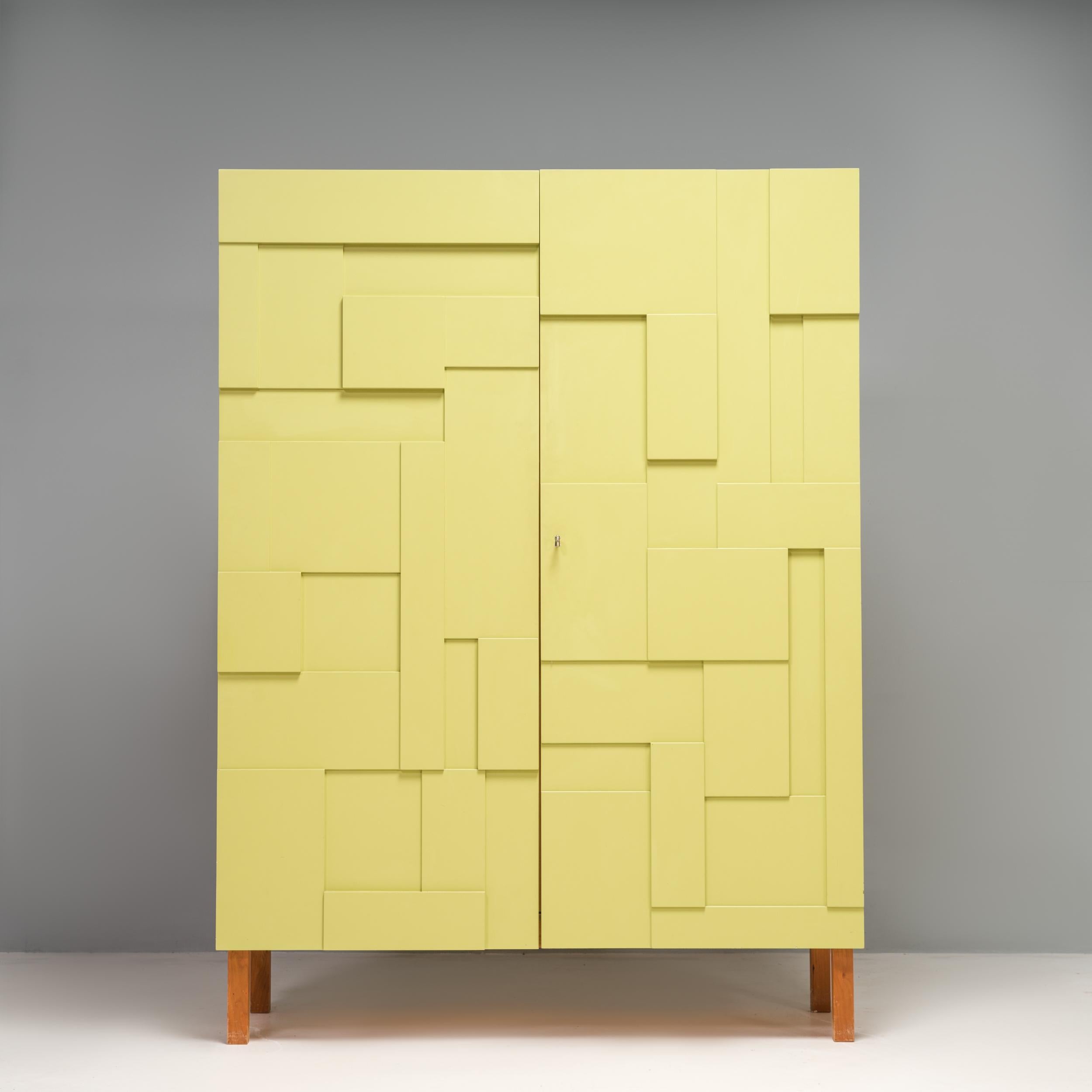 Designed by Pinch and manufactured in Essex, the Alba armoire is a fantastic example of locally crafted British design.

Inspired by a Ben Nicholson relief artwork, the front of the armoire features panelled doors, with four levels of intricately