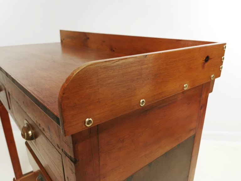 British Pine Watchmakers Work Bench Desk Midcentury at 1stDibs