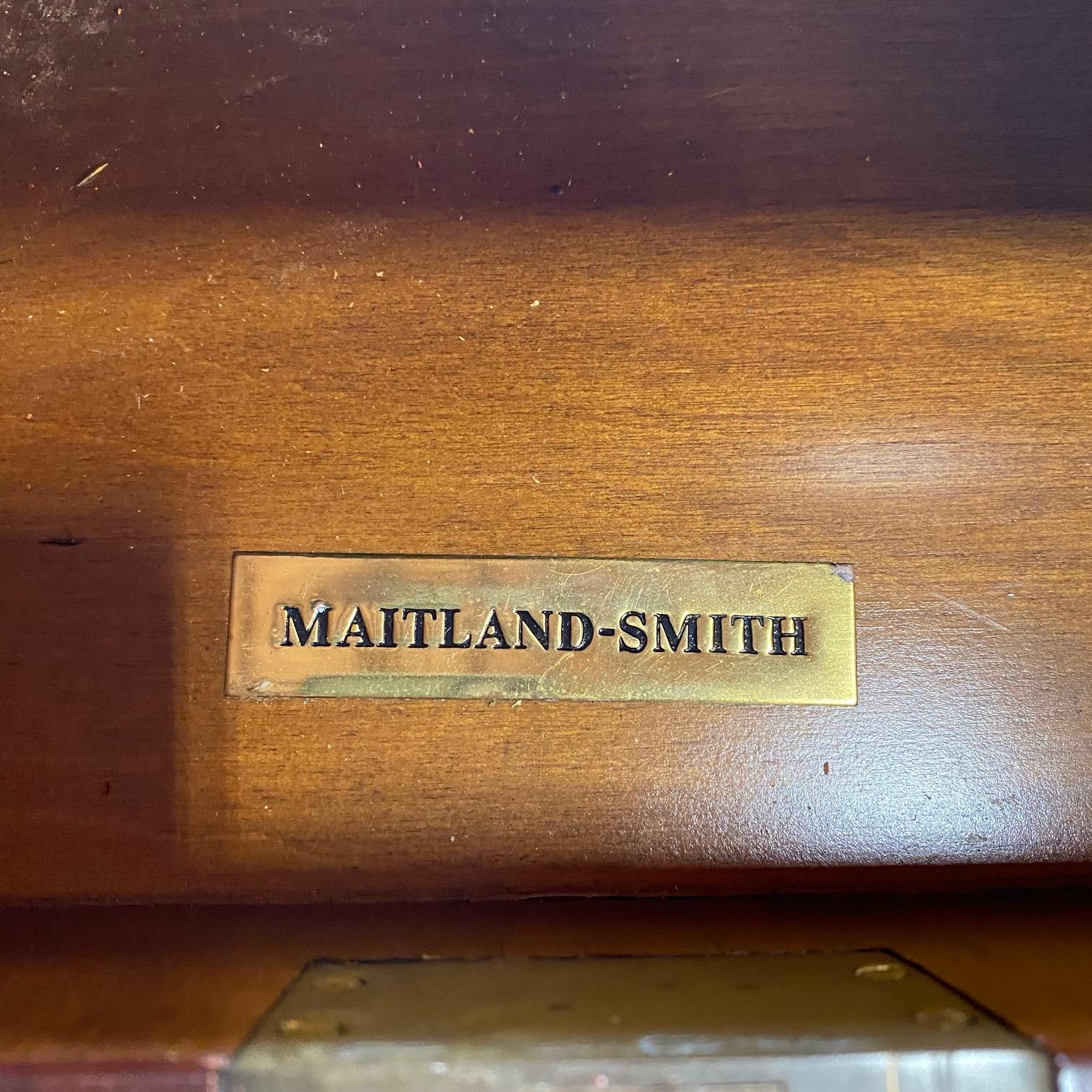 British Regency Style Maitland Smith Mahogany Partners Two Sided Desk 4