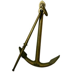 British Royal Navy 1955 Minesweeper 70 lb Bronze Anchor, Wild