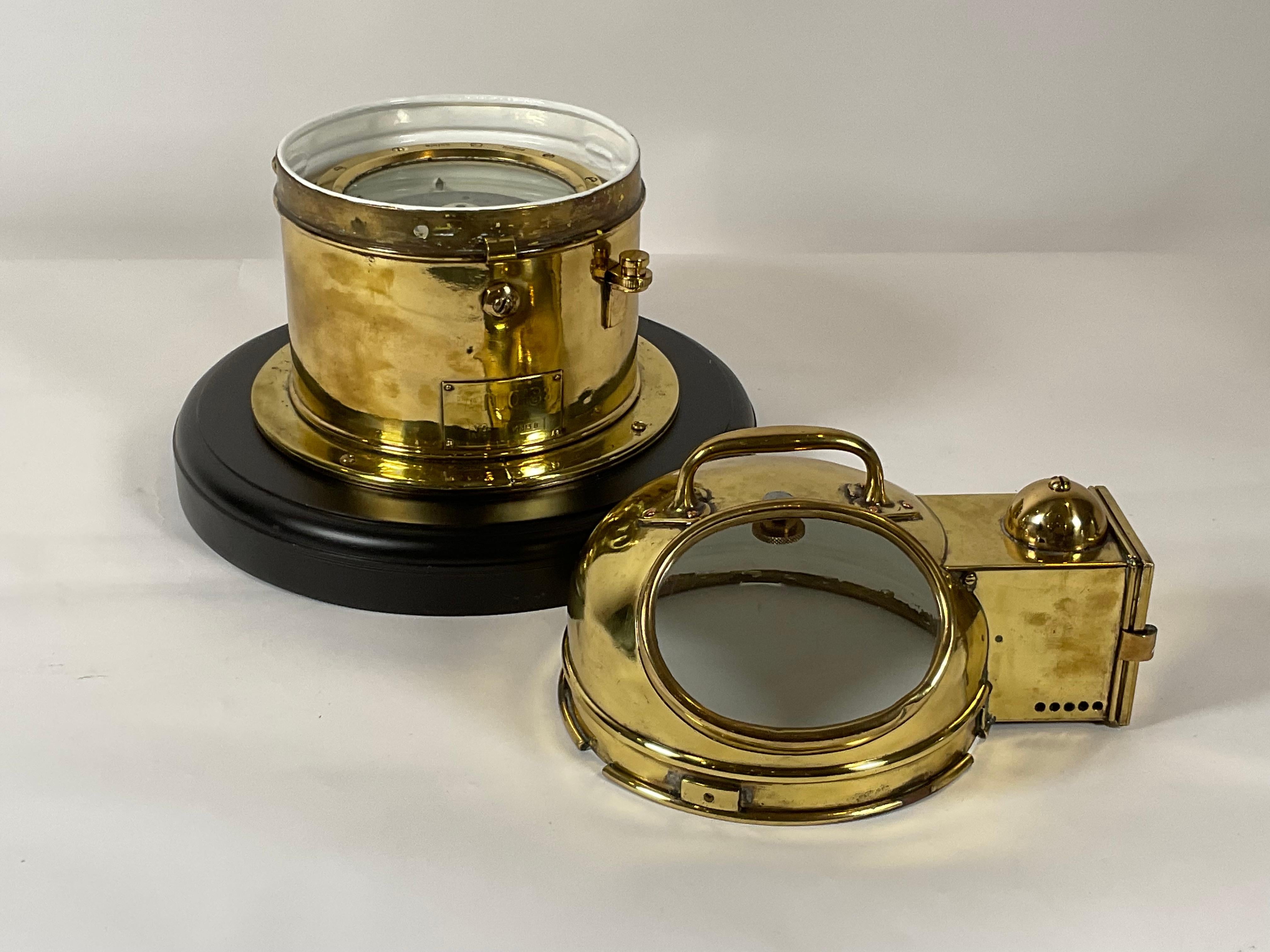 British Royal Navy Ship’s Binnacle Compass For Sale 4