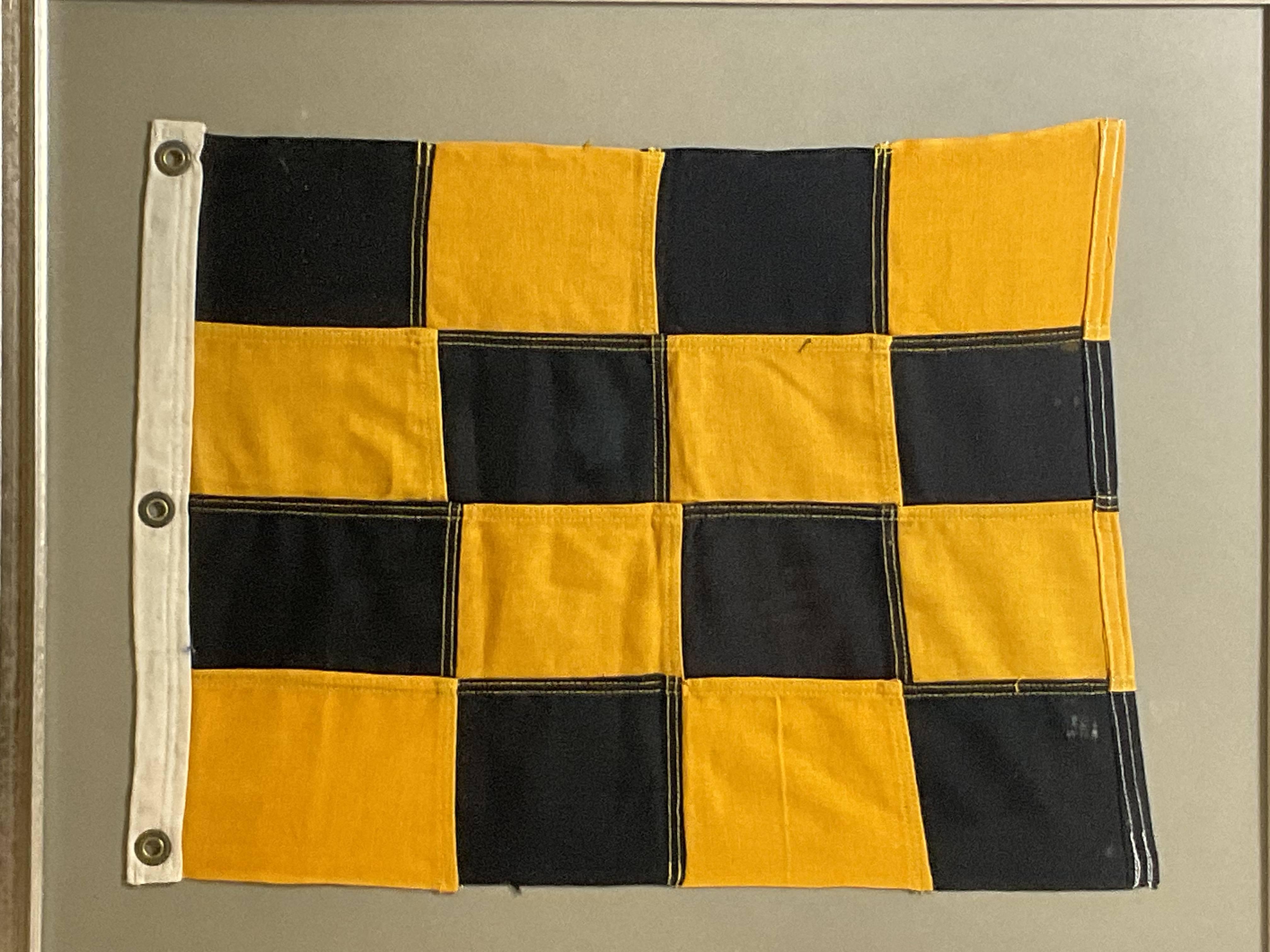 Late 20th Century British Royal Navy Signal Flag Letter Z For Sale