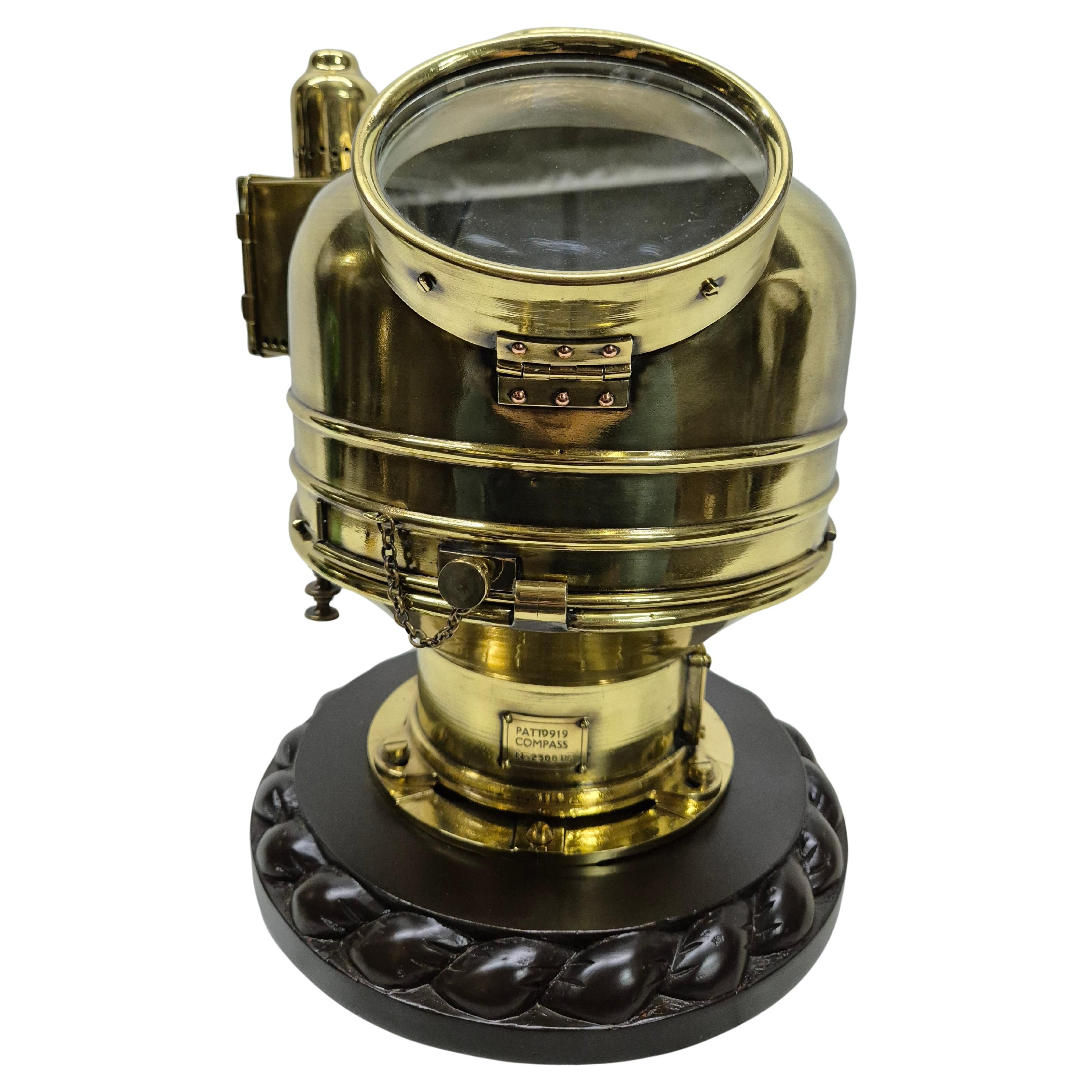British Royal Navy Small Craft Binnacle Compass