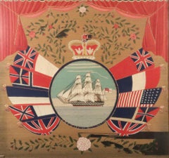 British Sailor's Flag of Nations Woolwork Woolie of HMS Victoria