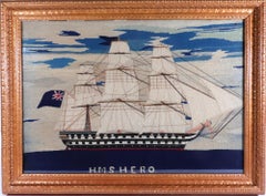 British Sailor's Woolwork of Royal Navy Ship HMS Hero