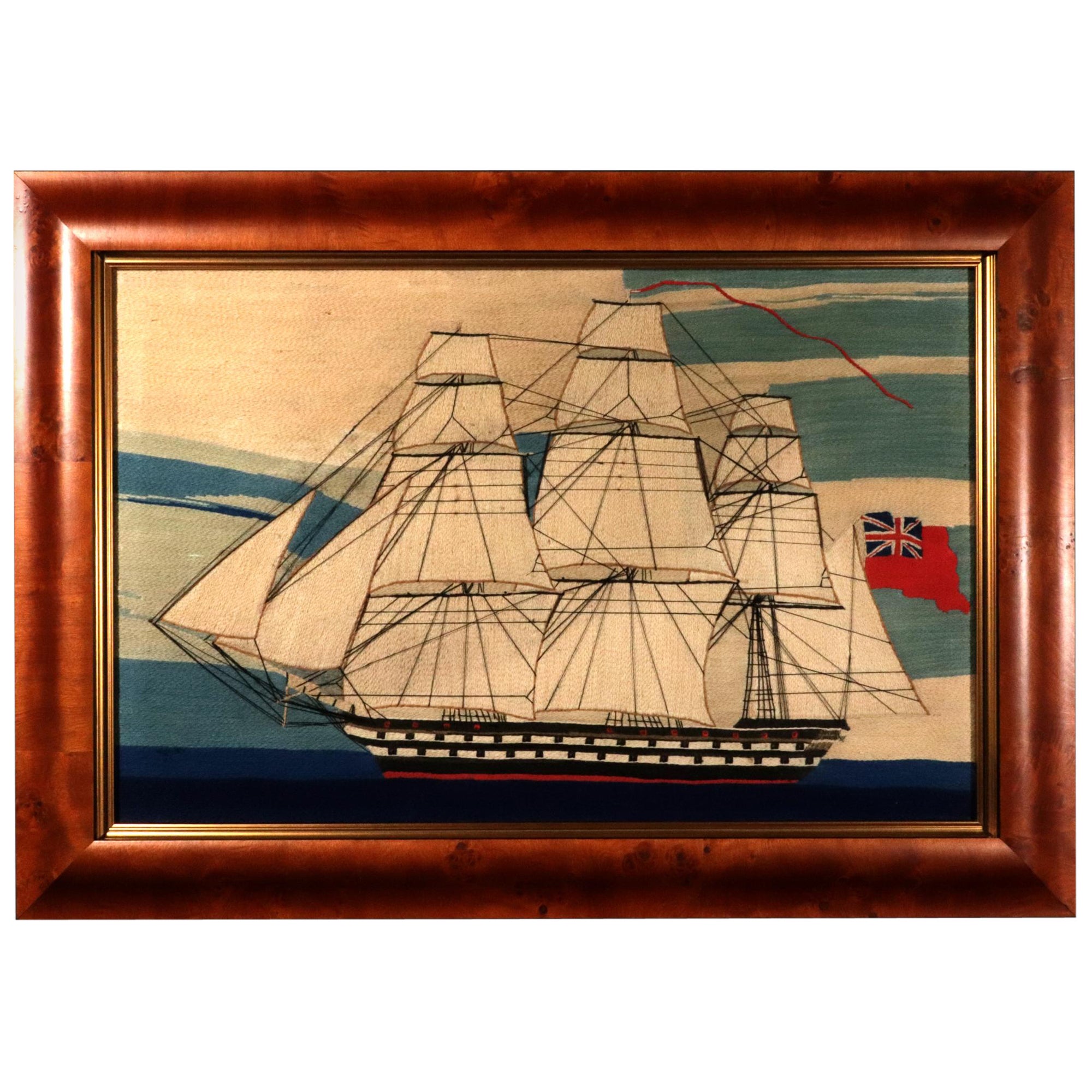 Laine de matelot britannique d'un navire de second rang de la Royal Navy en vente