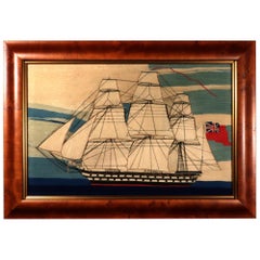 Laine de matelot britannique d'un navire de second rang de la Royal Navy