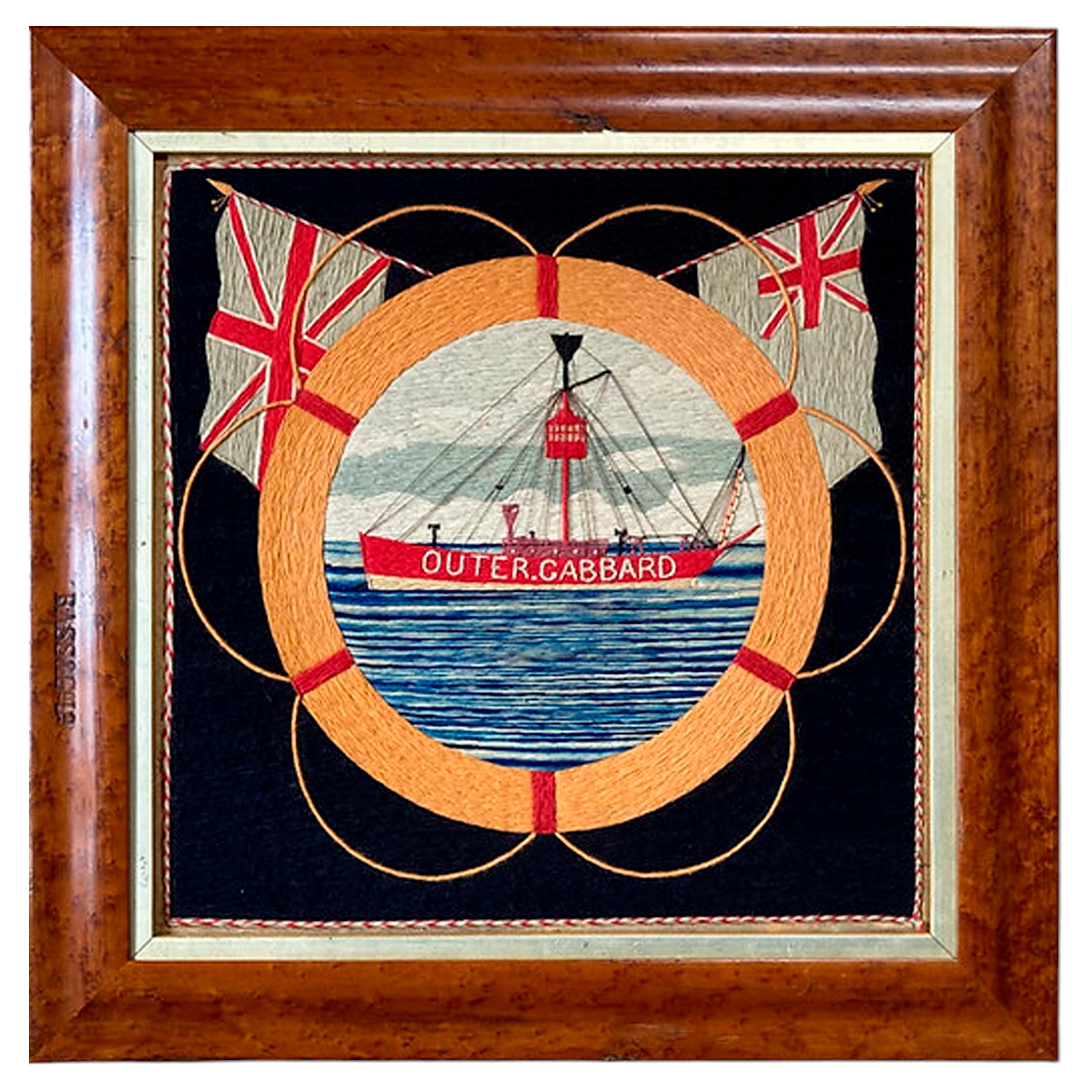 British Sailor’s Woolwork of the ‘Outer Gabbard’ Lightship For Sale