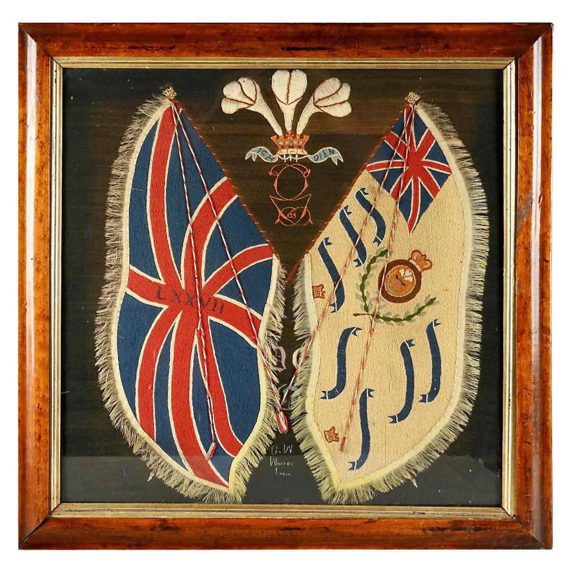 British Soldier's Woolwork or Woolie, 19h Century For Sale